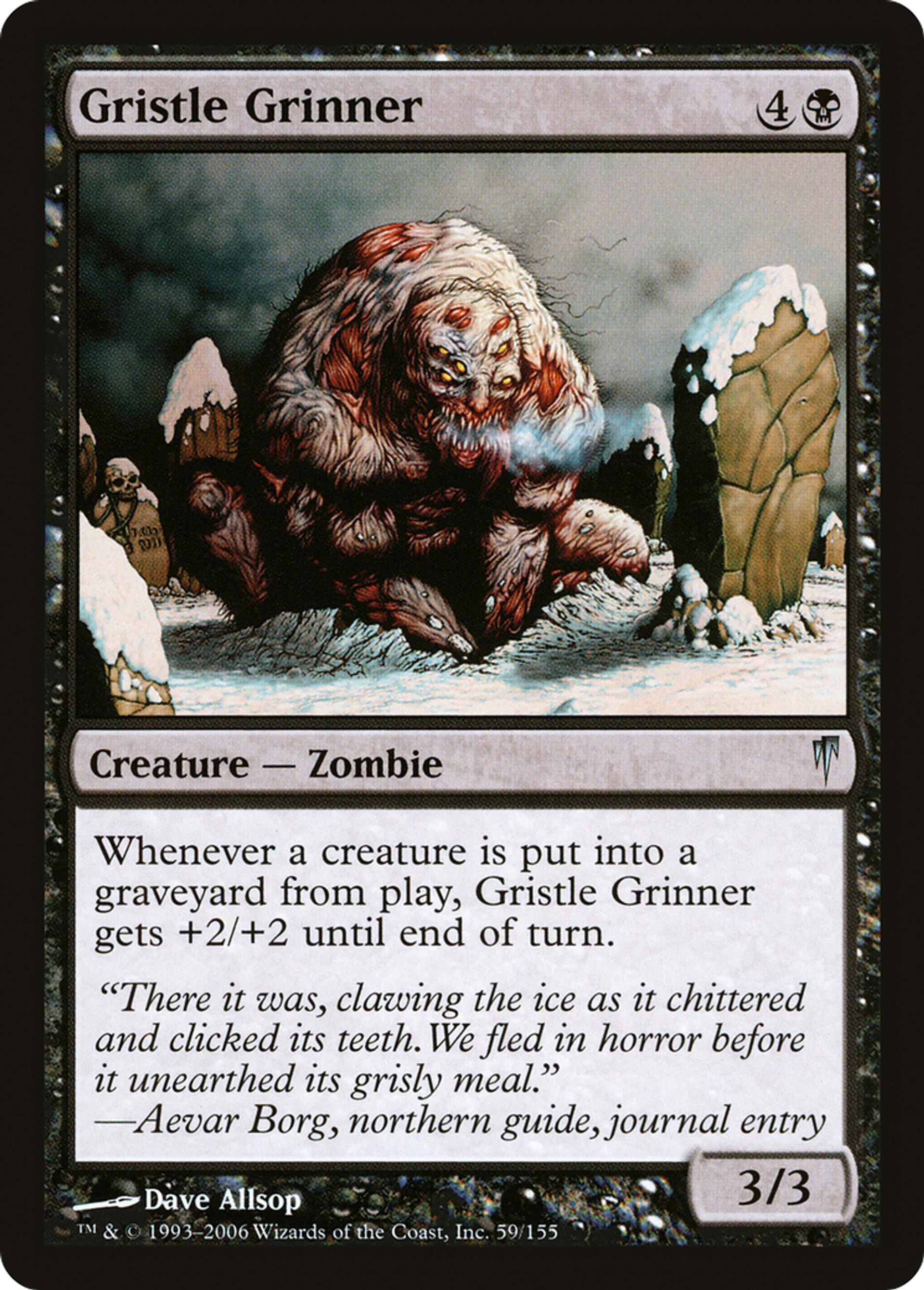 Gristle Grinner — Coldsnap — Magic: The Gathering
