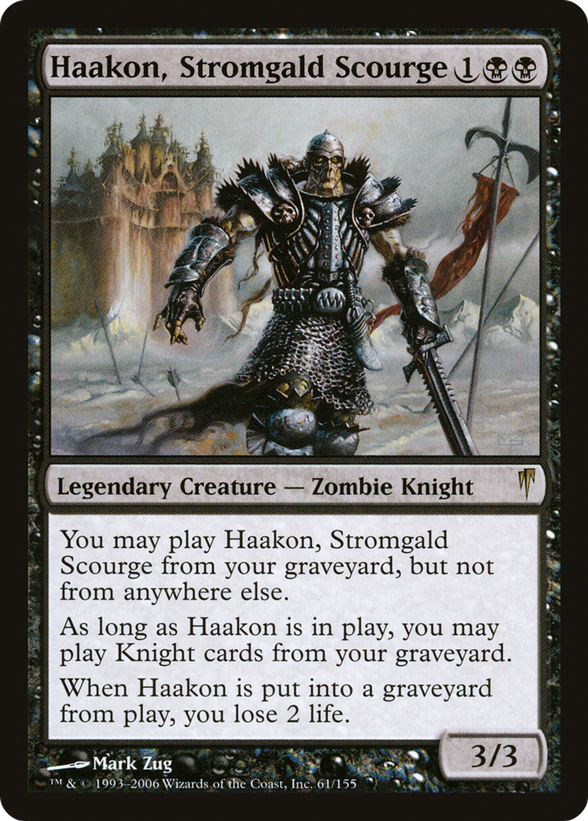 Haakon, Stromgald Scourge — Coldsnap — Magic: The Gathering
