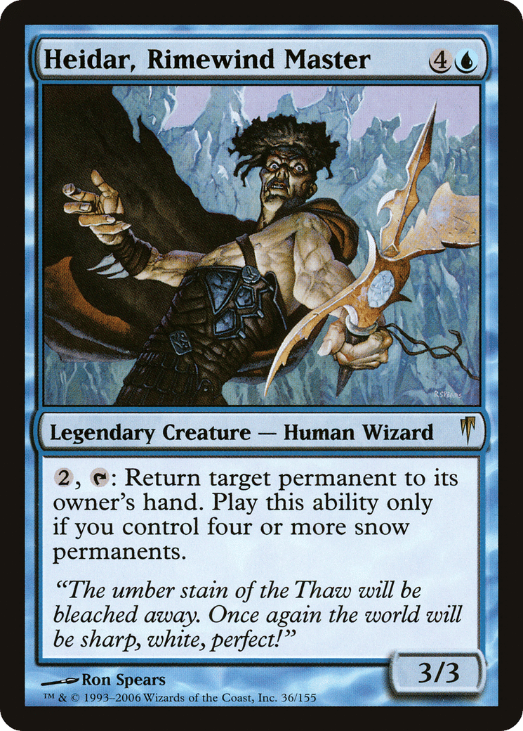 Heidar, Rimewind Master — Coldsnap — Magic: The Gathering