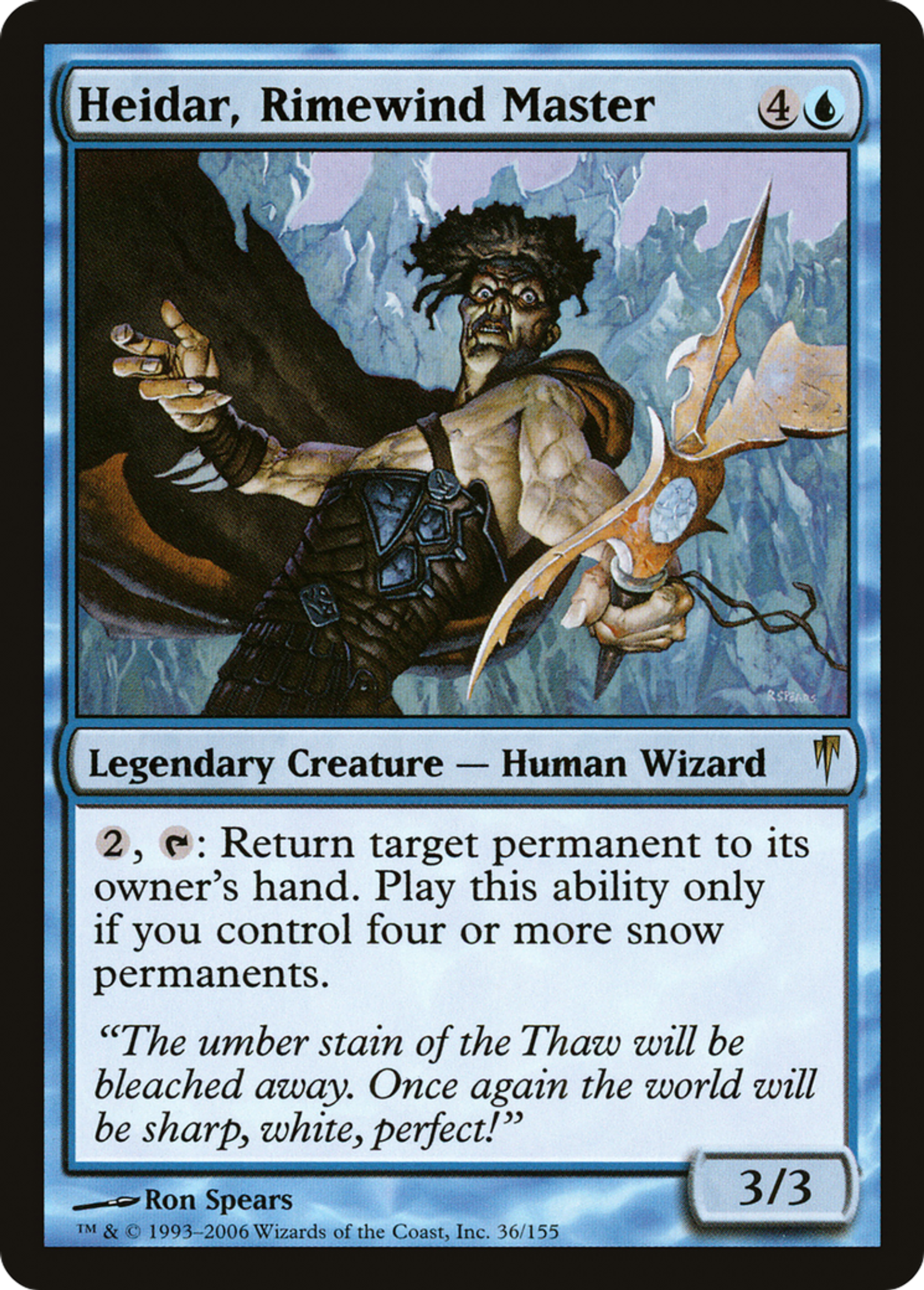 Heidar, Rimewind Master — Coldsnap — Magic: The Gathering