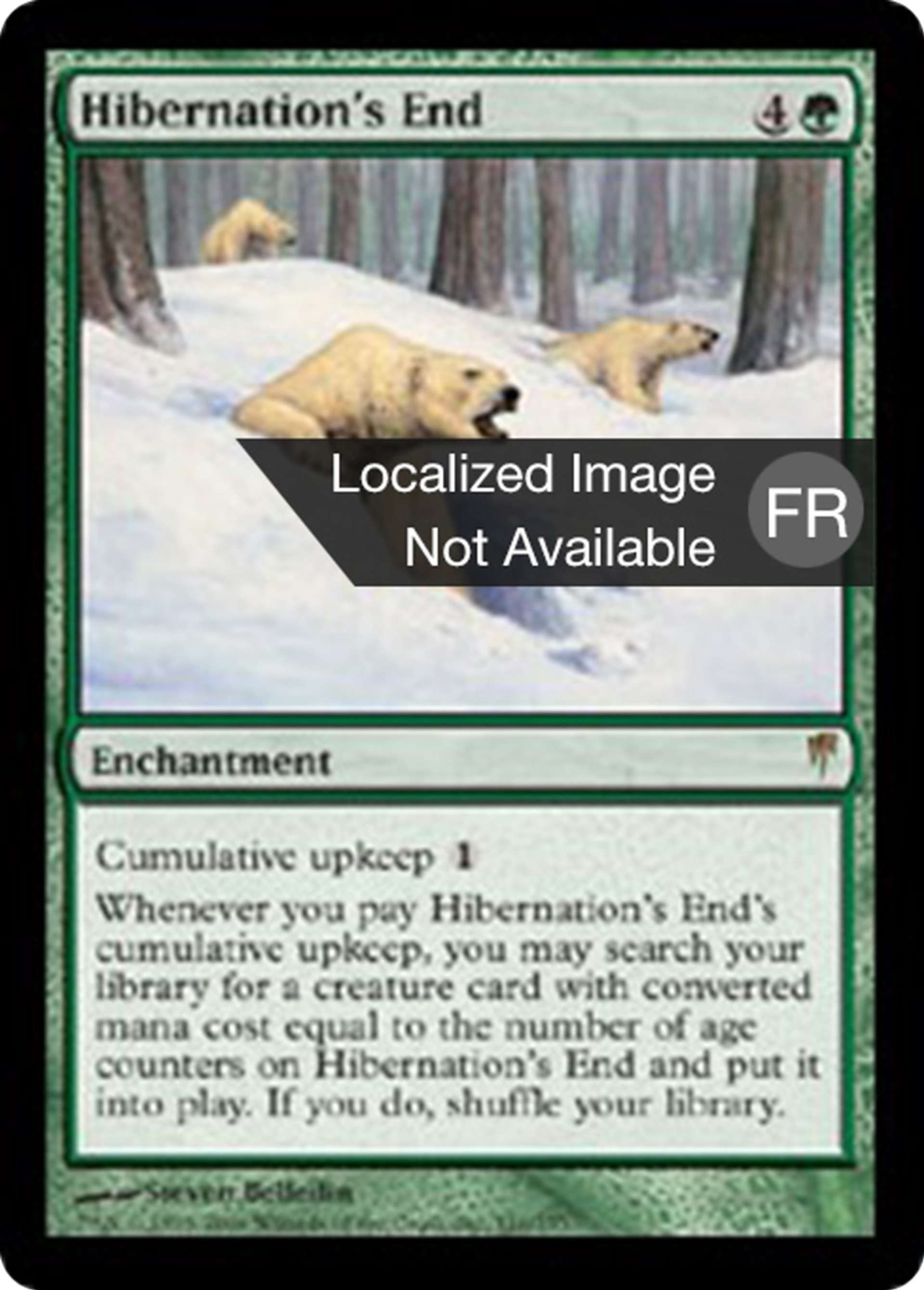 Fin de l'hibernation — Coldsnap — Magic: The Gathering