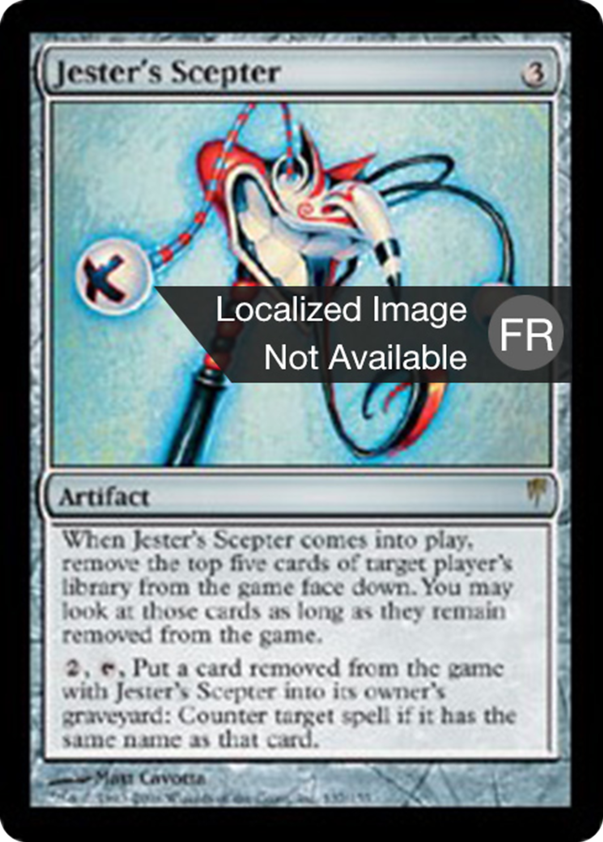 Sceptre du bouffon — Coldsnap — Magic: The Gathering