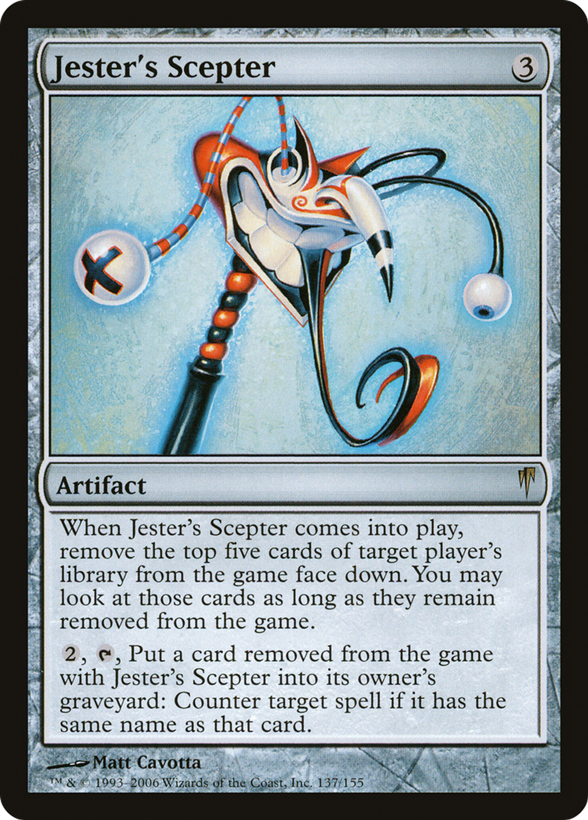 Jester's Scepter — Coldsnap — Magic: The Gathering