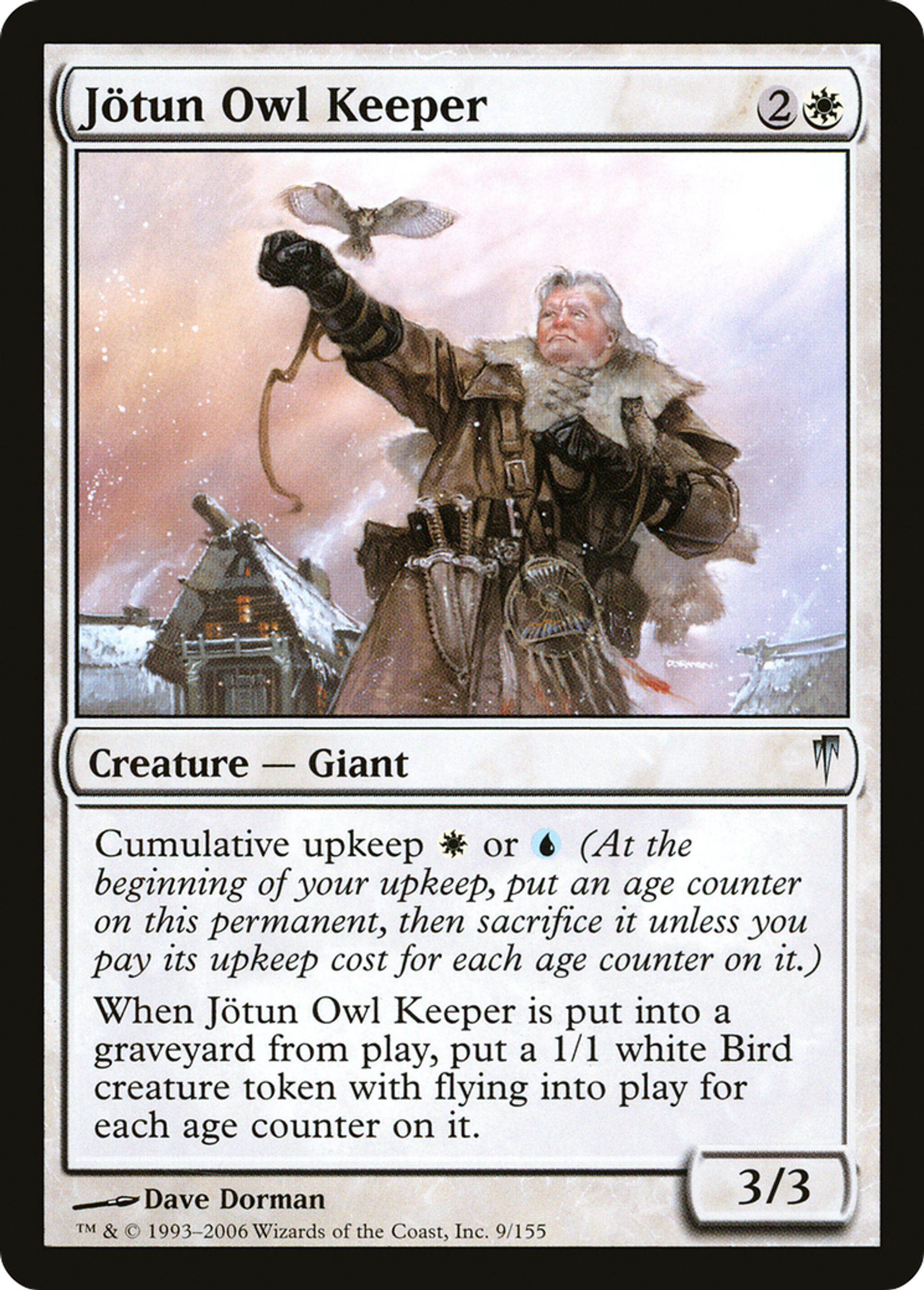 Jötun Owl Keeper — Coldsnap — Magic: The Gathering