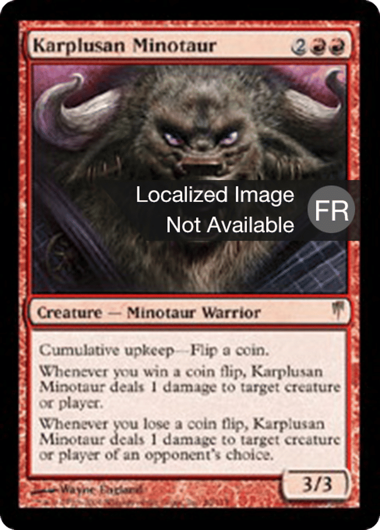 Minotaure karpluséan — Coldsnap — Magic: The Gathering