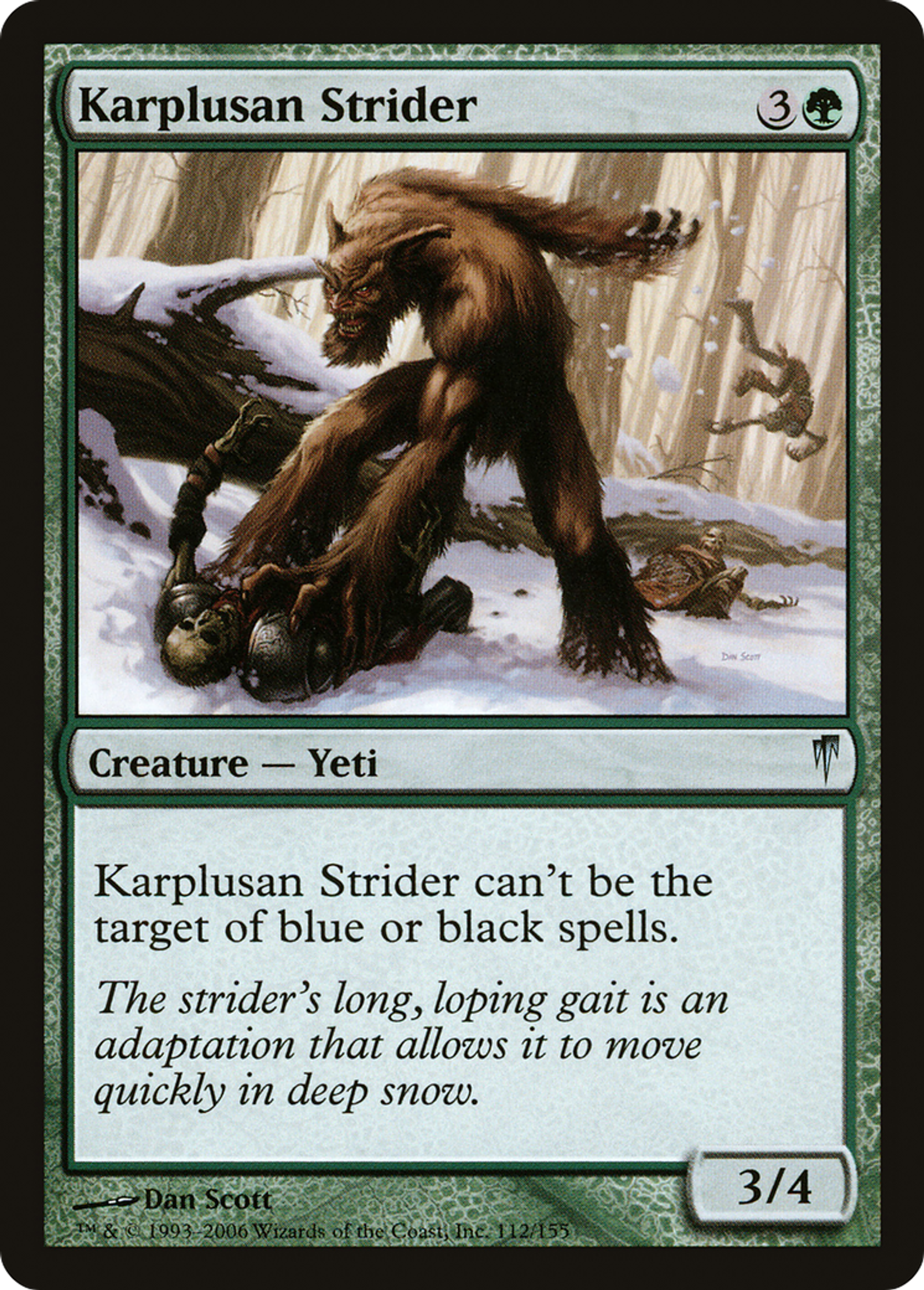 Karplusan Strider — Coldsnap — Magic: The Gathering