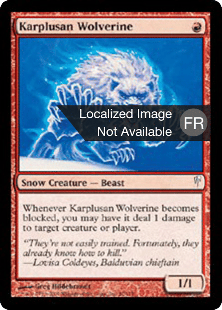 Glouton karpluséan — Coldsnap — Magic: The Gathering