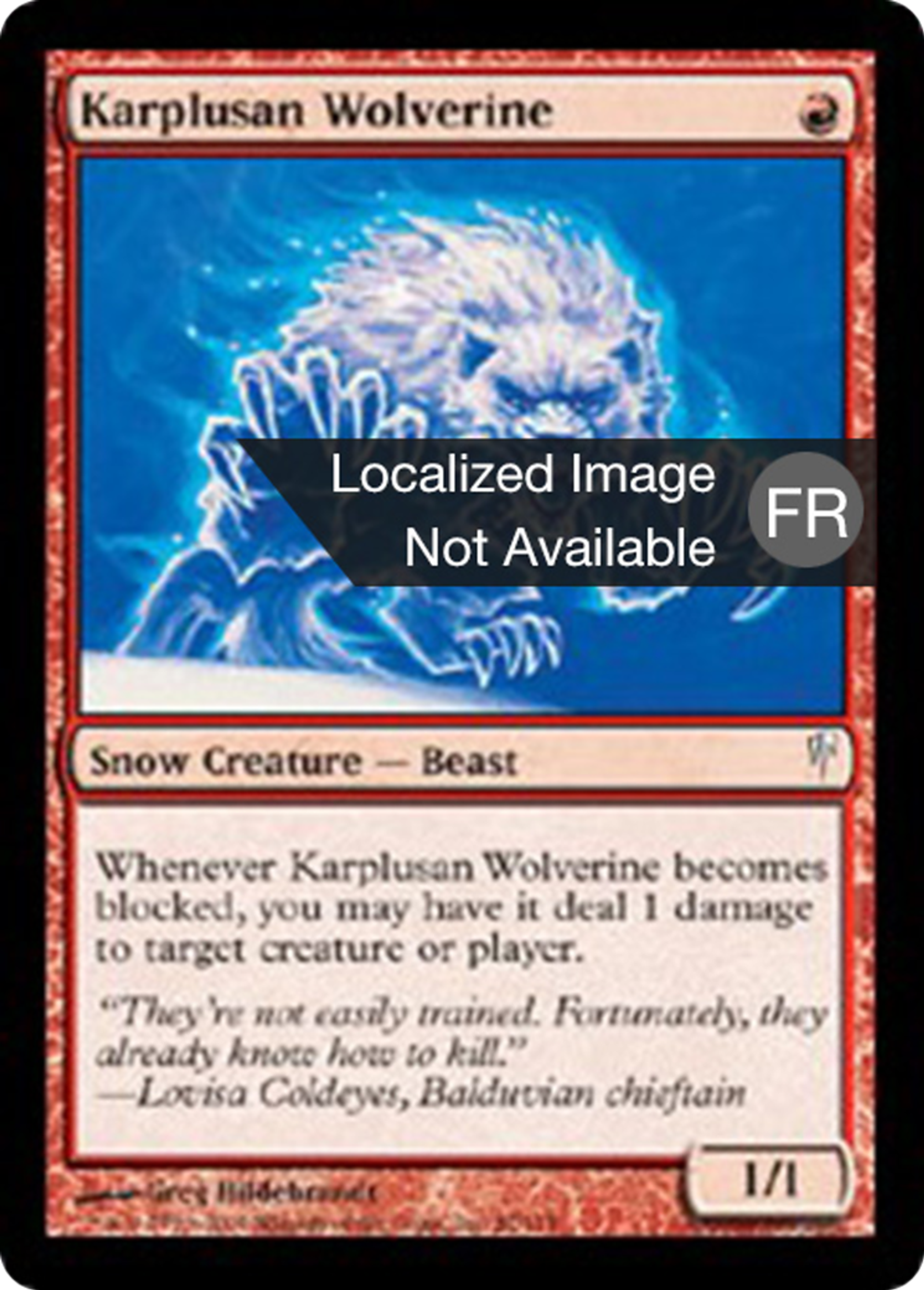 Glouton karpluséan — Coldsnap — Magic: The Gathering