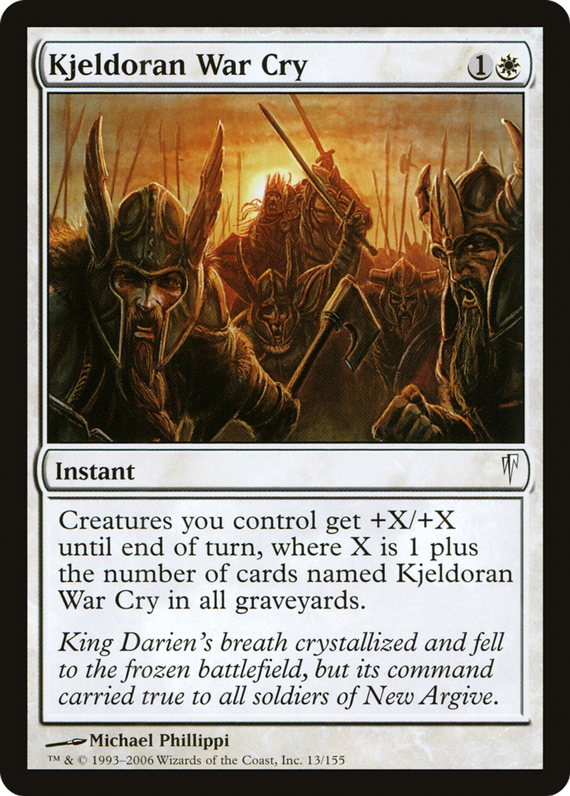 Kjeldoran War Cry — Coldsnap — Magic: The Gathering