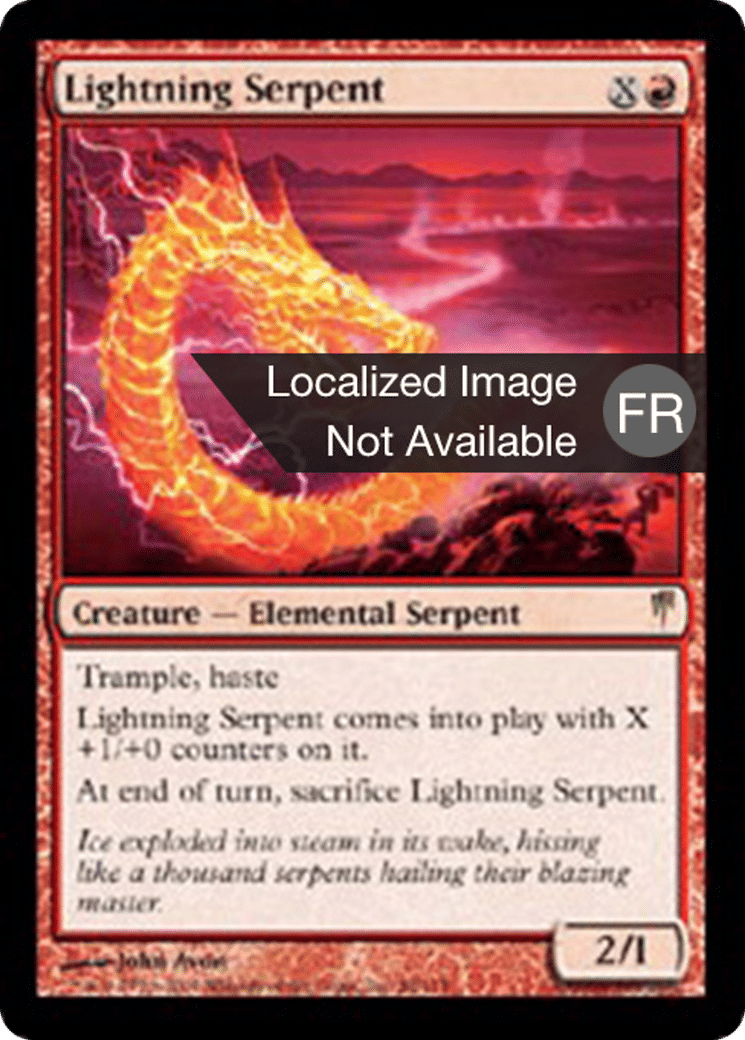 Serpent d'éclairs — Coldsnap — Magic: The Gathering
