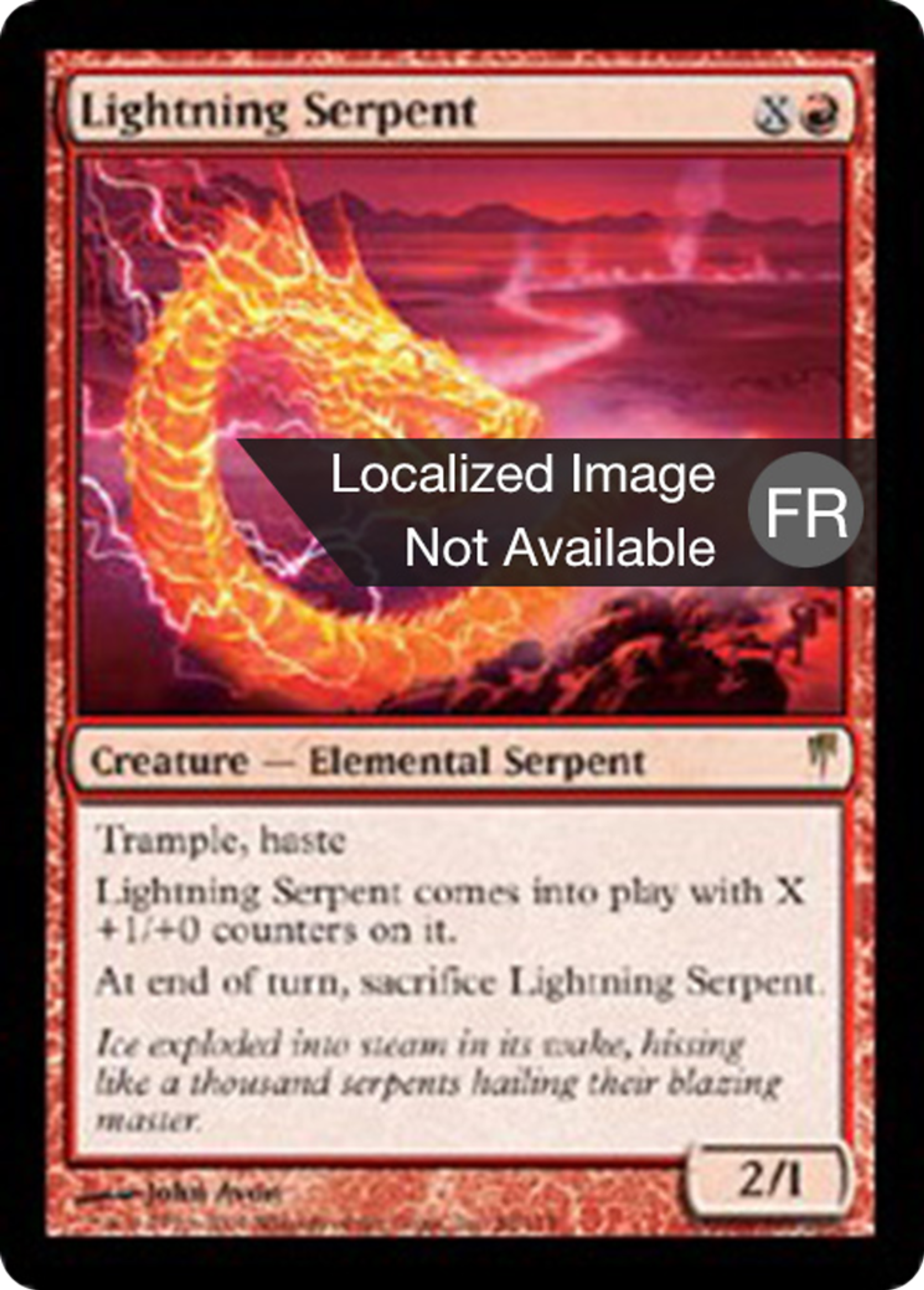 Serpent d'éclairs — Coldsnap — Magic: The Gathering