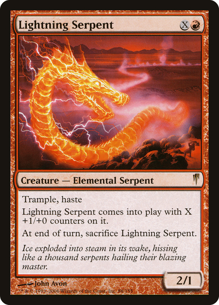 Serpent d'éclairs — Coldsnap — Magic: The Gathering