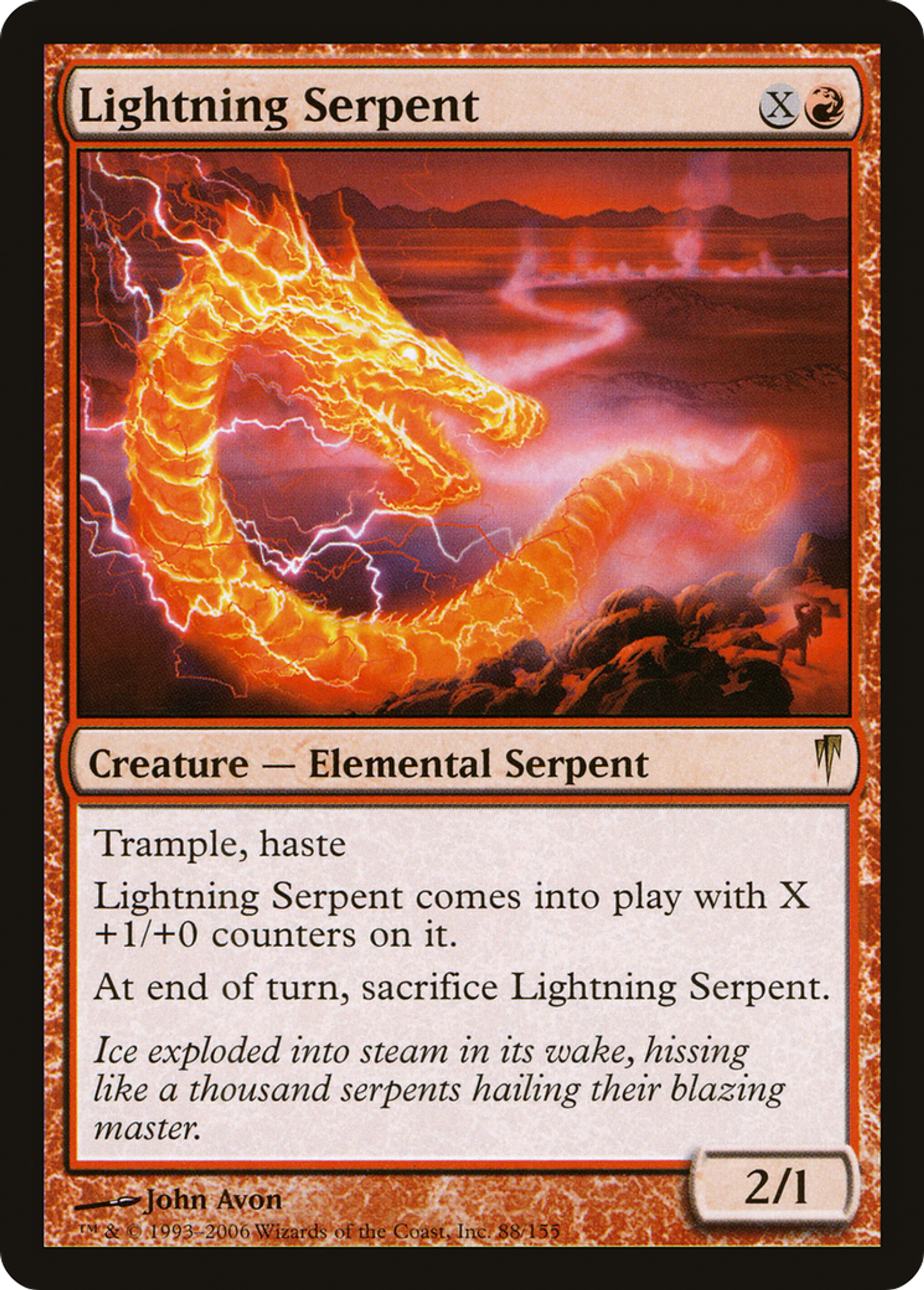 Lightning Serpent — Coldsnap — Magic: The Gathering