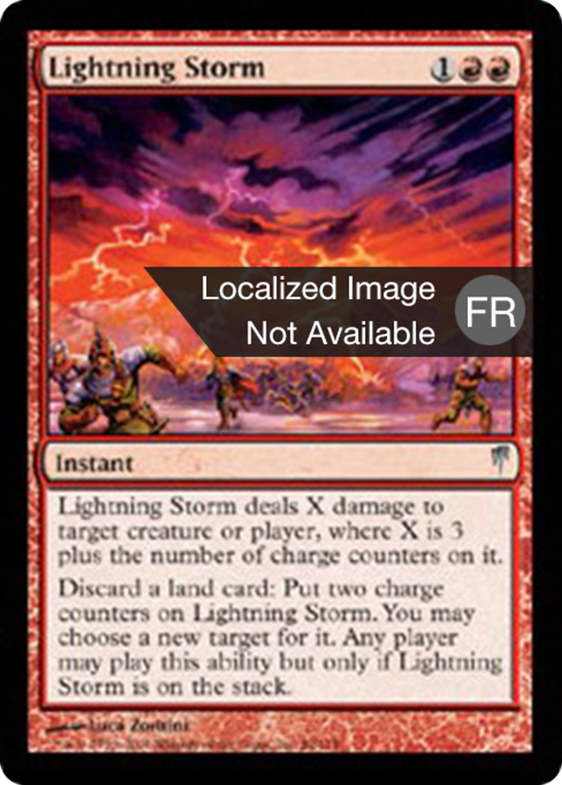 Orage d'éclairs — Coldsnap — Magic: The Gathering