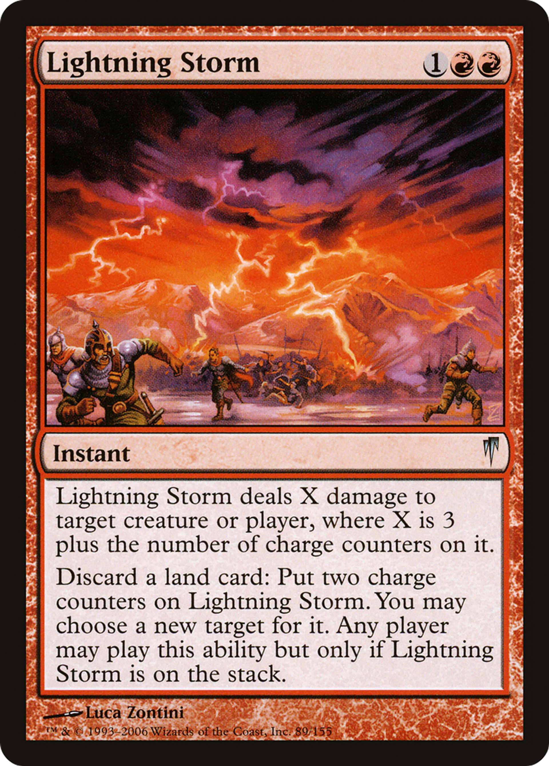 Lightning Storm — Coldsnap — Magic: The Gathering