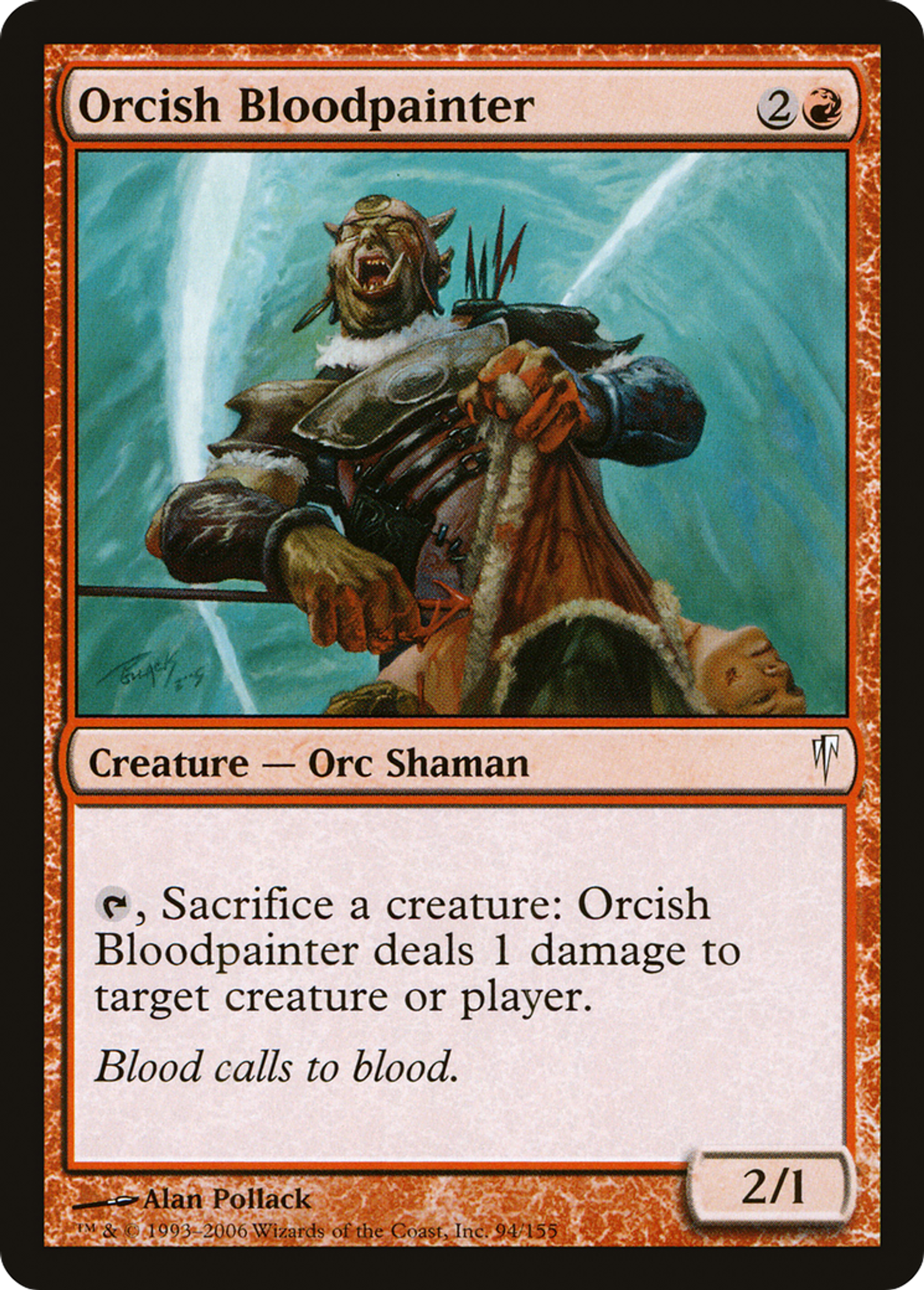 Orcish Bloodpainter — Coldsnap — Magic: The Gathering
