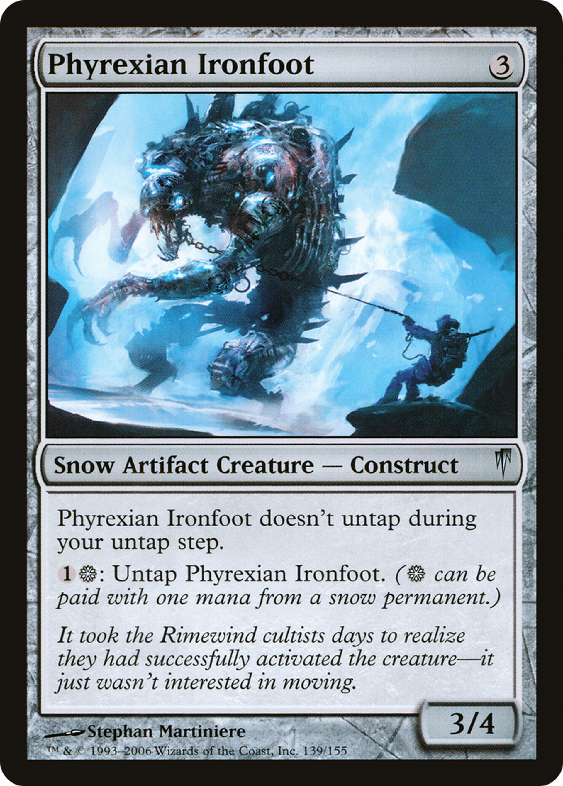 Phyrexian Ironfoot — Coldsnap — Magic: The Gathering