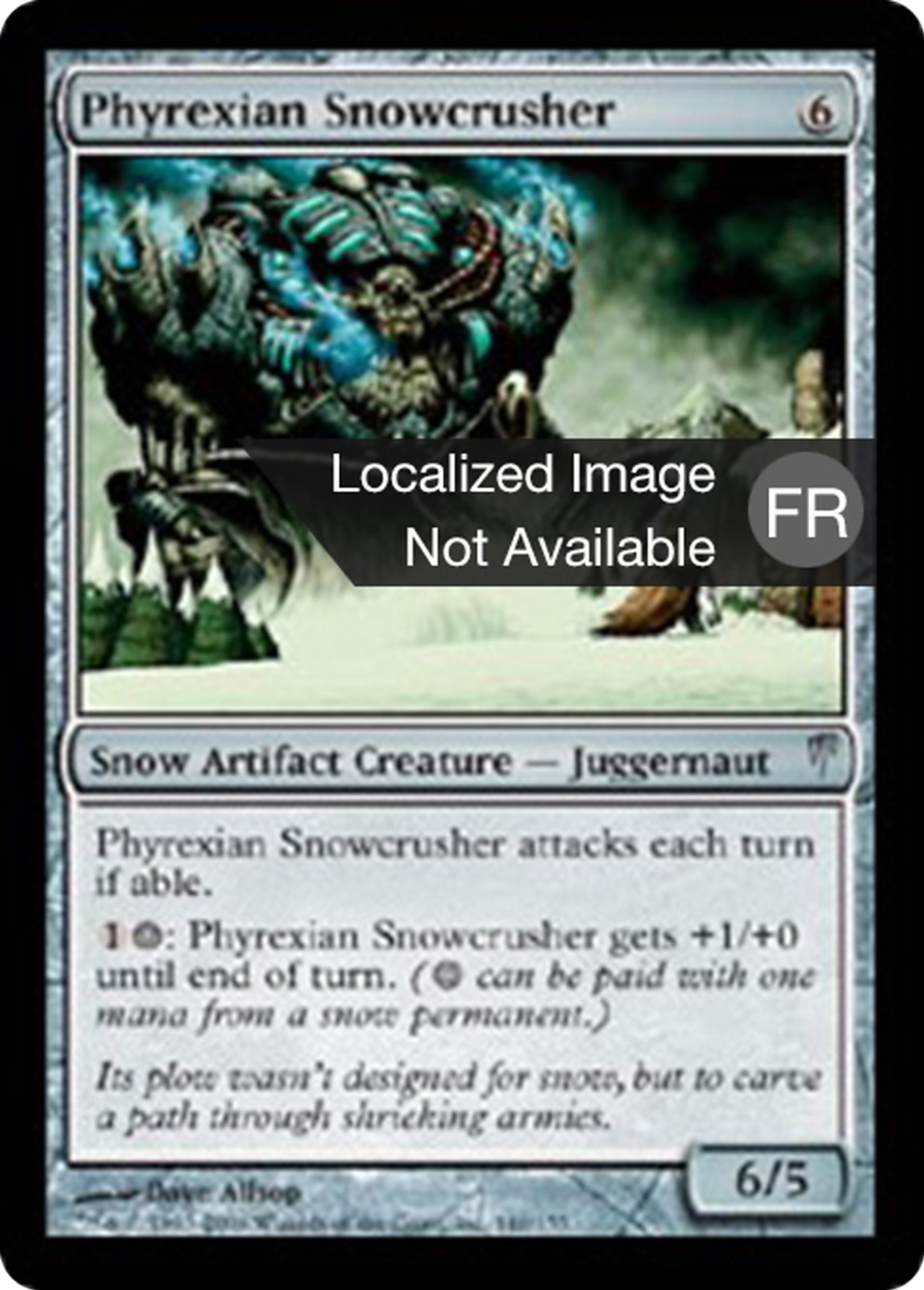 Écrabouilleur de neige phyrexian — Coldsnap — Magic: The Gathering