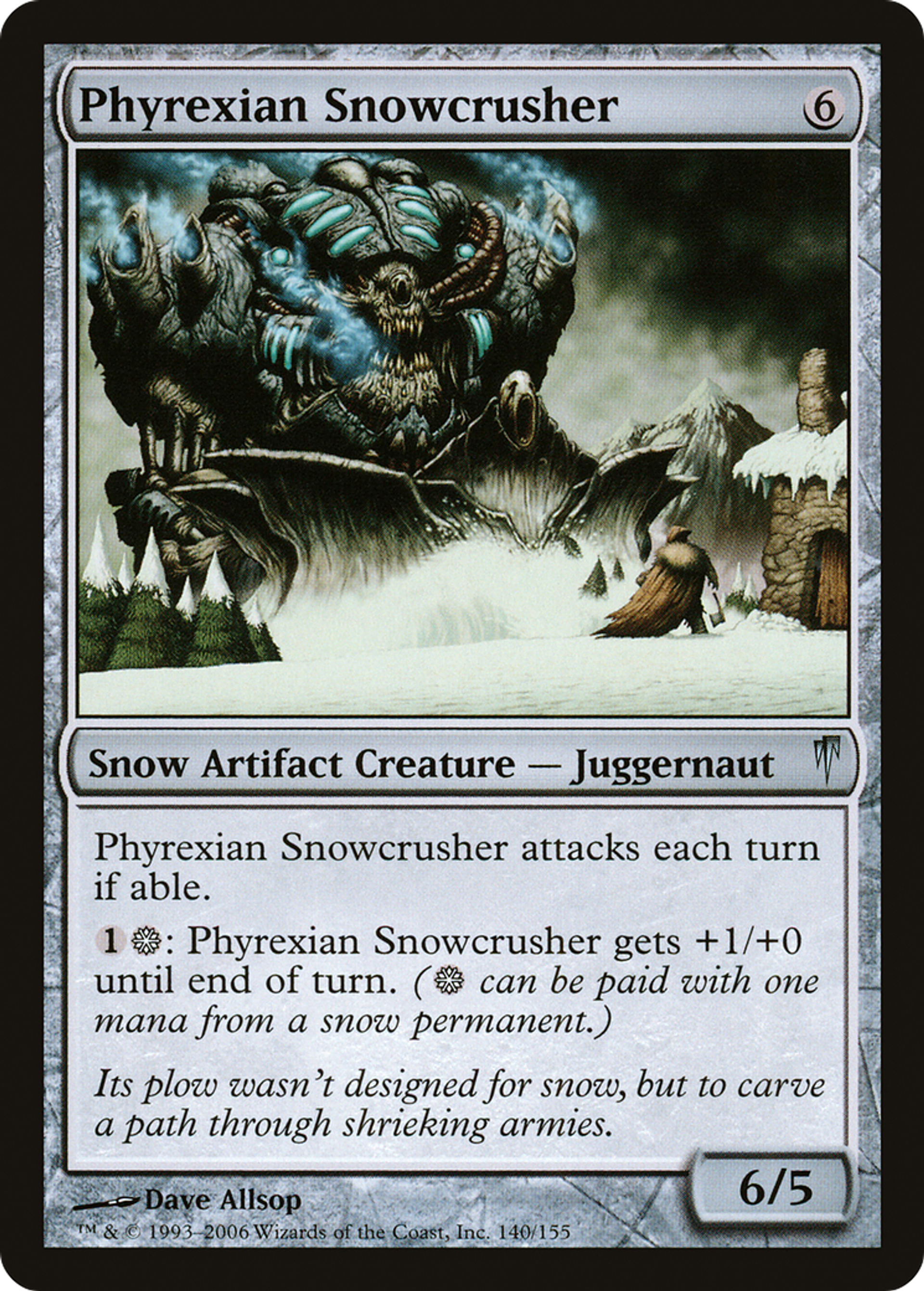 Phyrexian Snowcrusher — Coldsnap — Magic: The Gathering