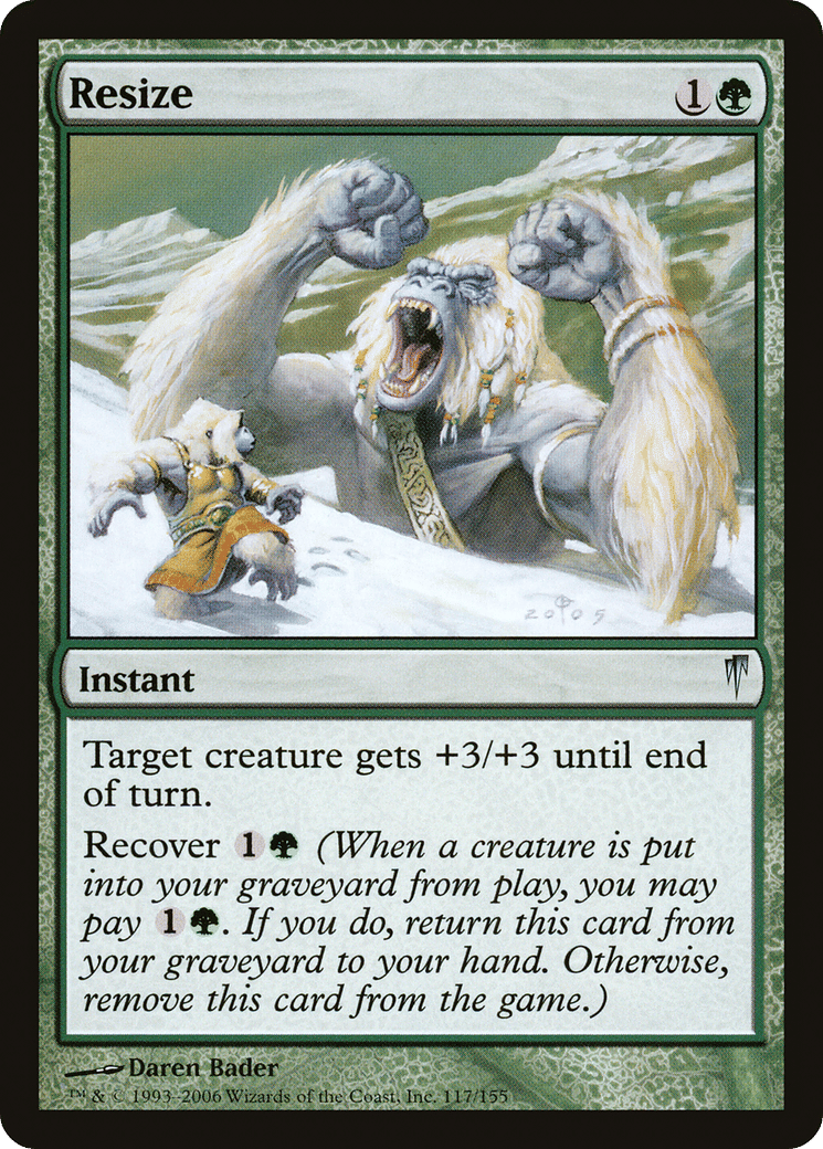 Resize — Coldsnap — Magic: The Gathering