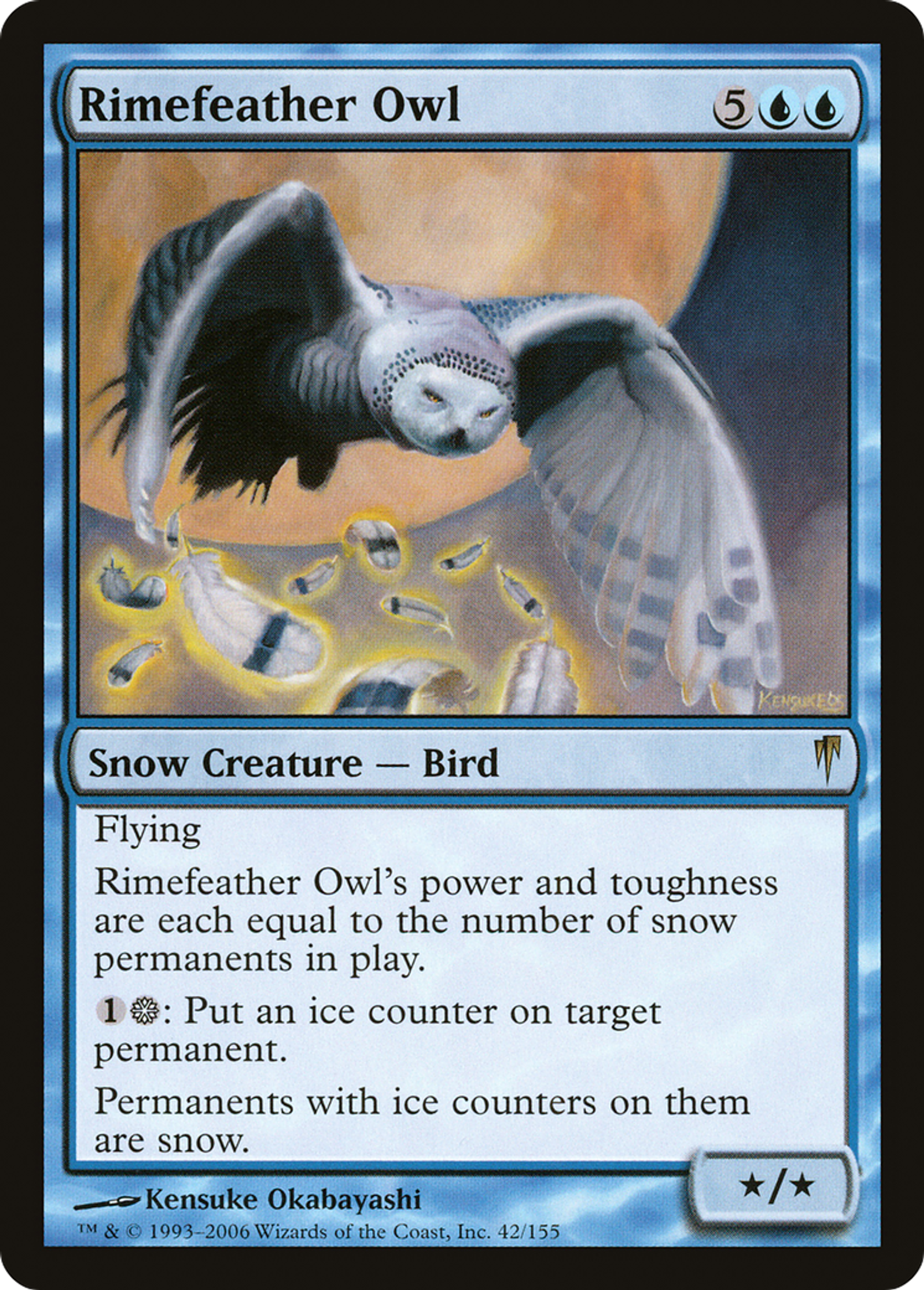 Rimefeather Owl — Coldsnap — Magic: The Gathering
