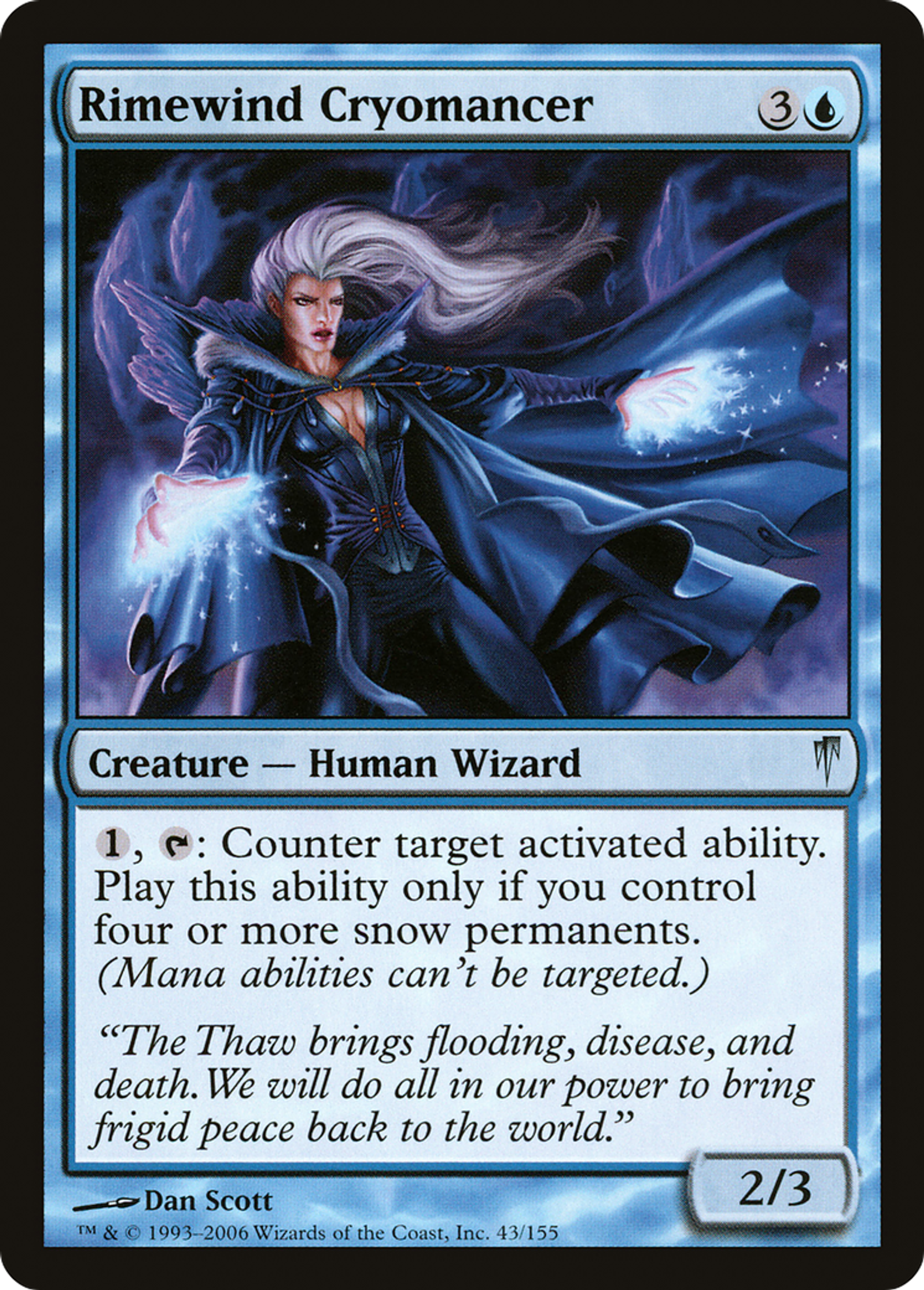Rimewind Cryomancer — Coldsnap — Magic: The Gathering