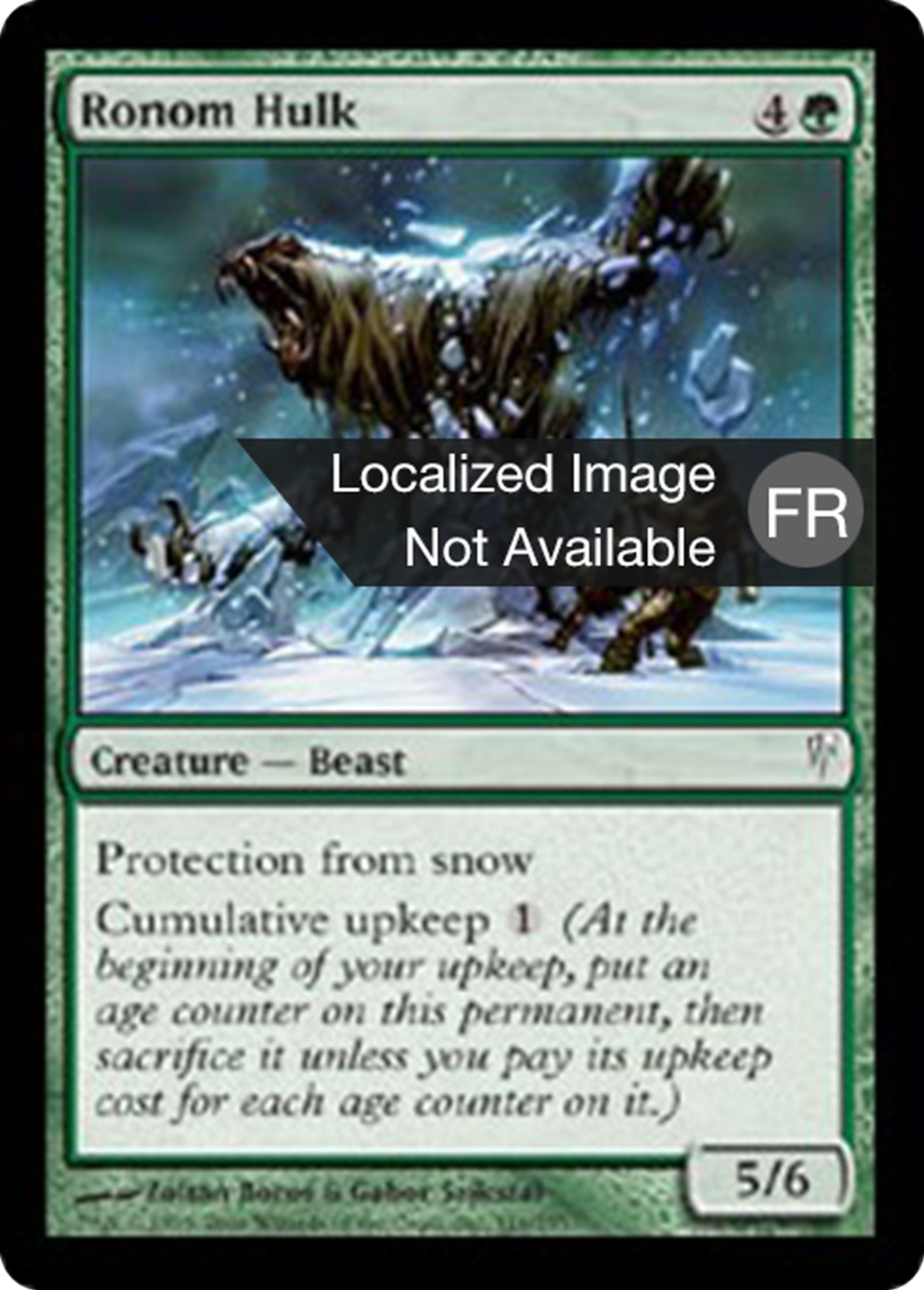Carcasse de Ronom — Coldsnap — Magic: The Gathering