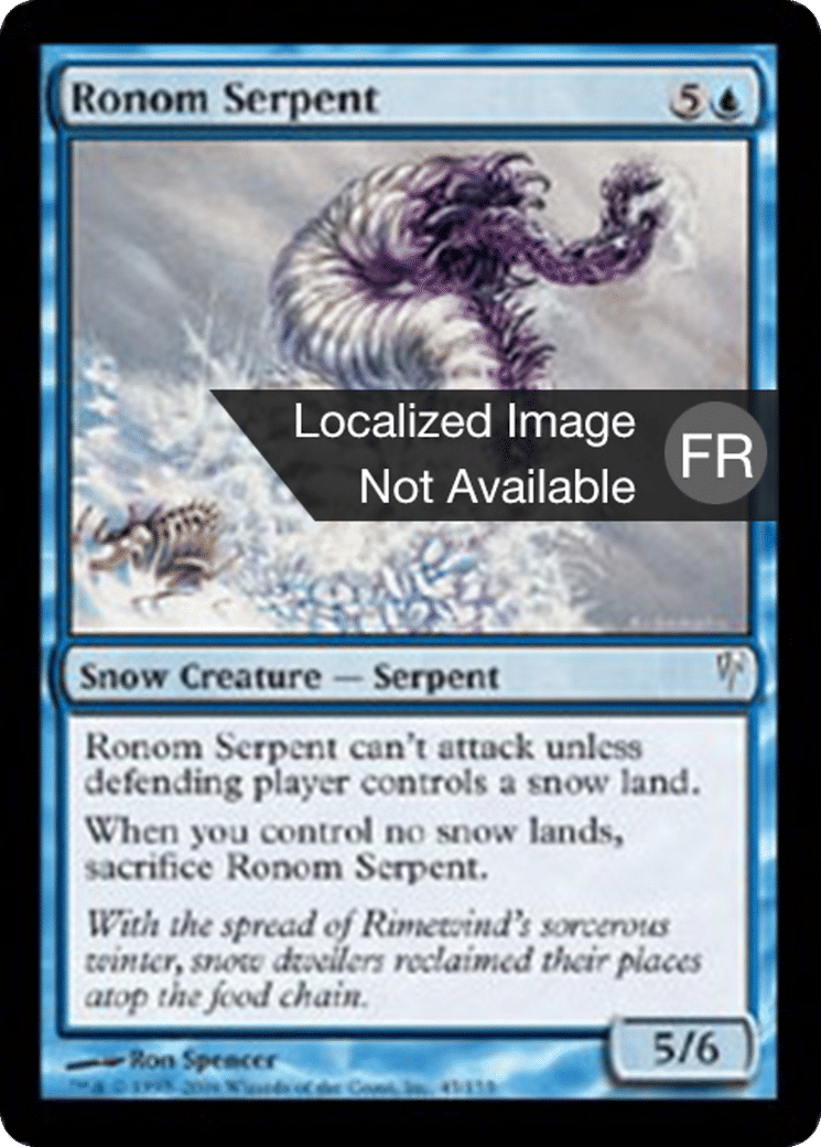 Serpent de Ronom — Coldsnap — Magic: The Gathering