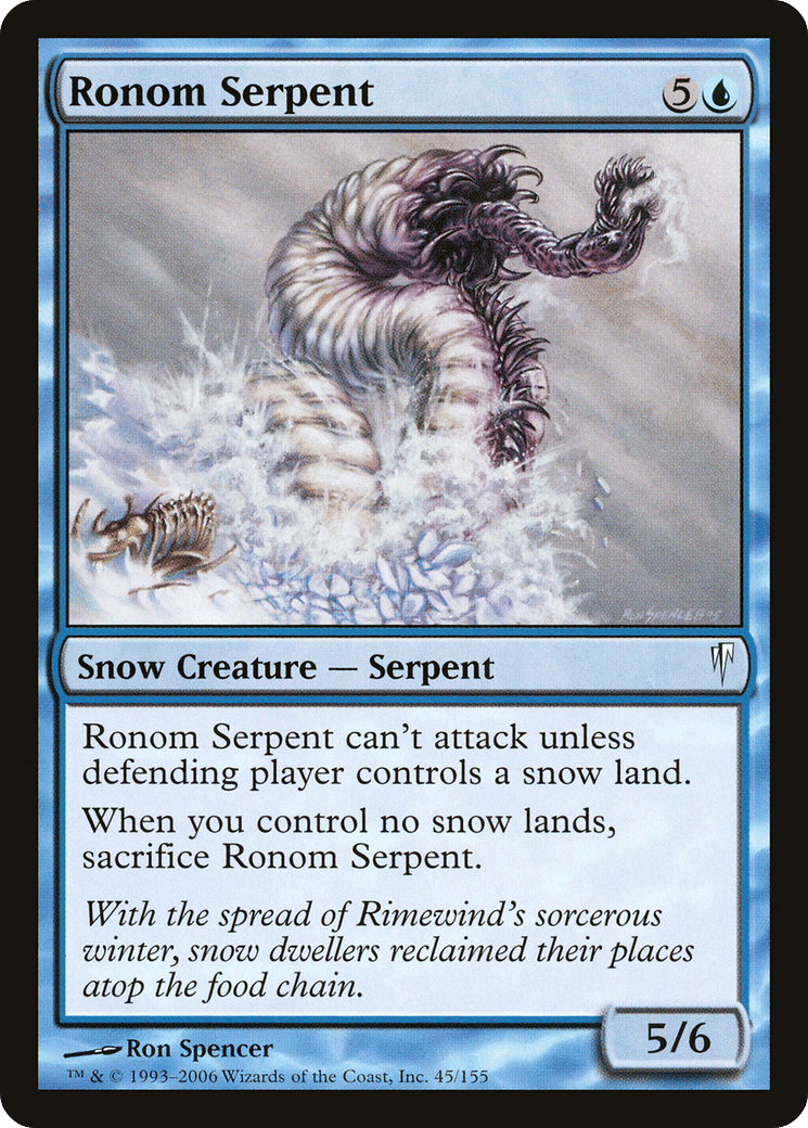 Ronom Serpent — Coldsnap — Magic: The Gathering