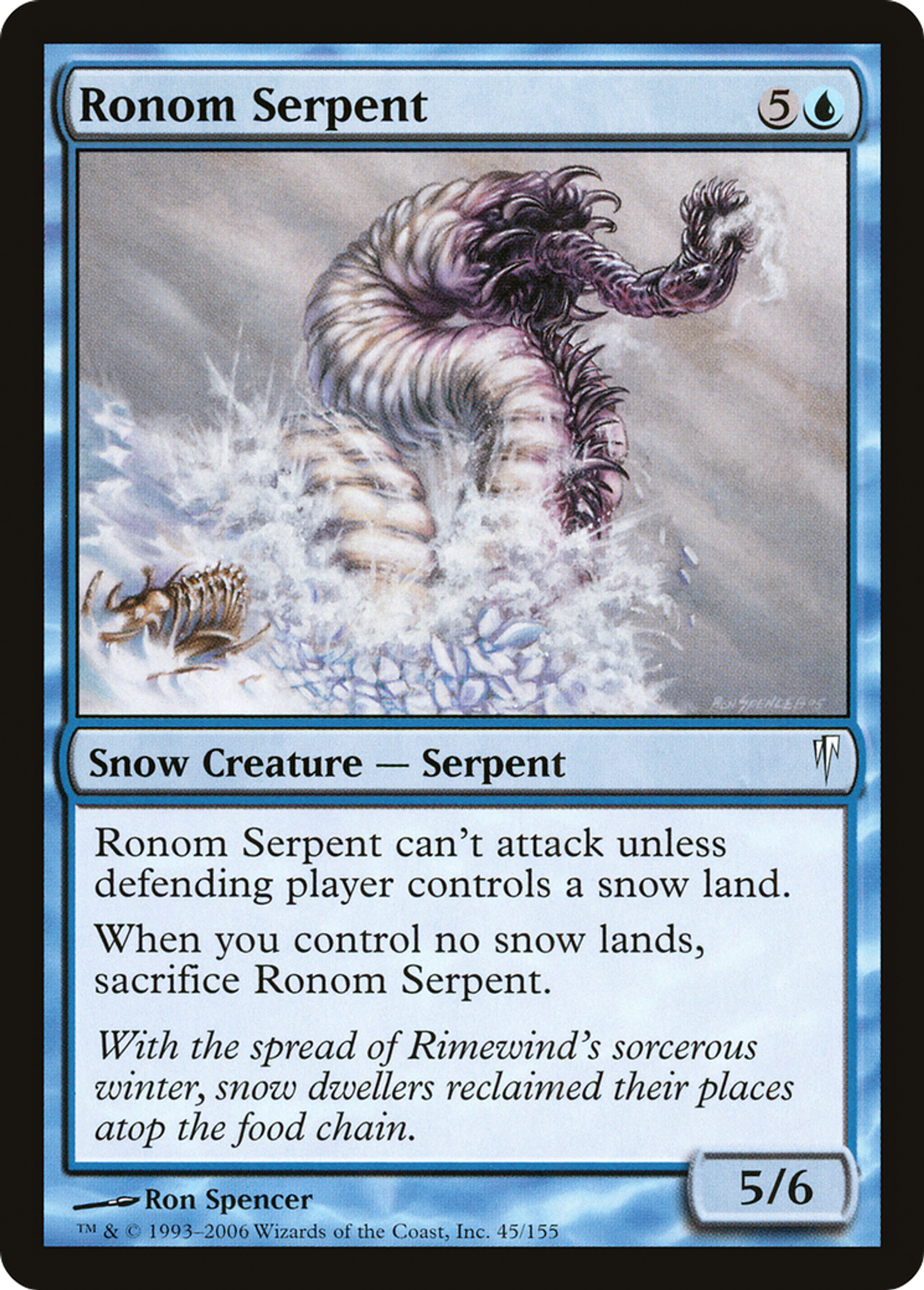 Ronom Serpent — Coldsnap — Magic: The Gathering