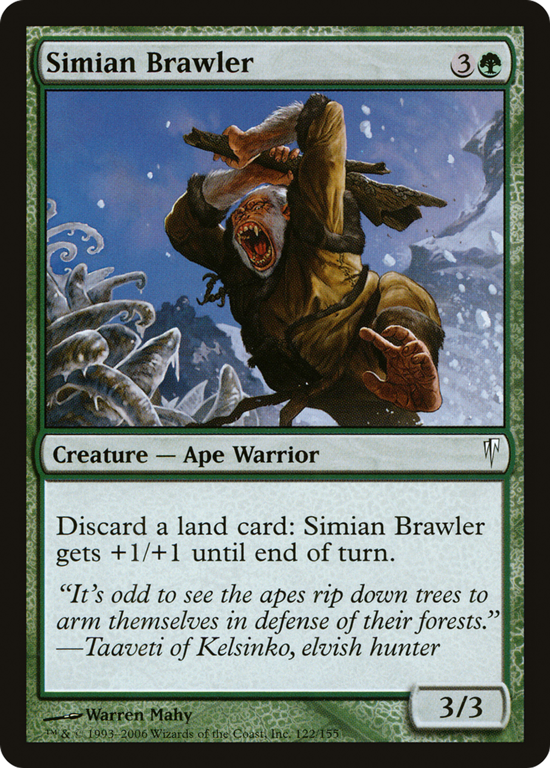 Simian Brawler — Coldsnap — Magic: The Gathering
