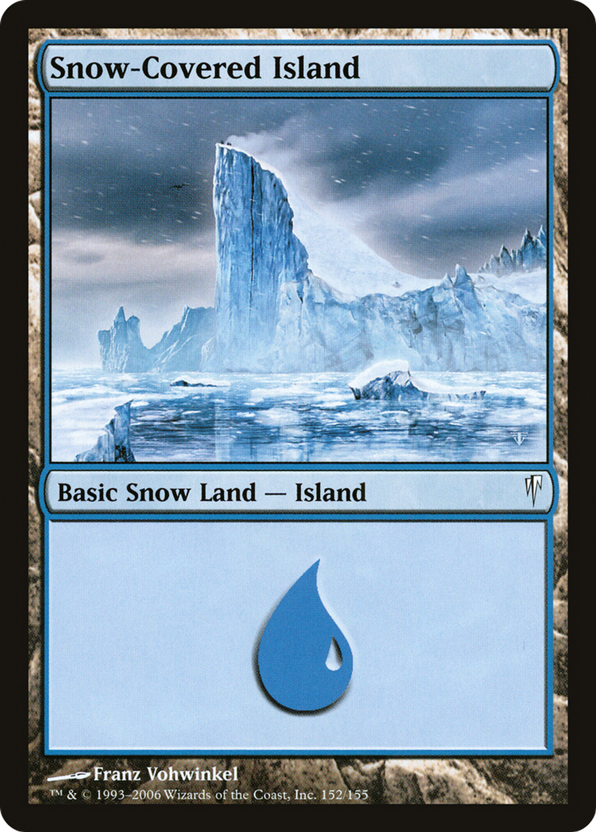 Snow-Covered Island — Coldsnap — Magic: The Gathering