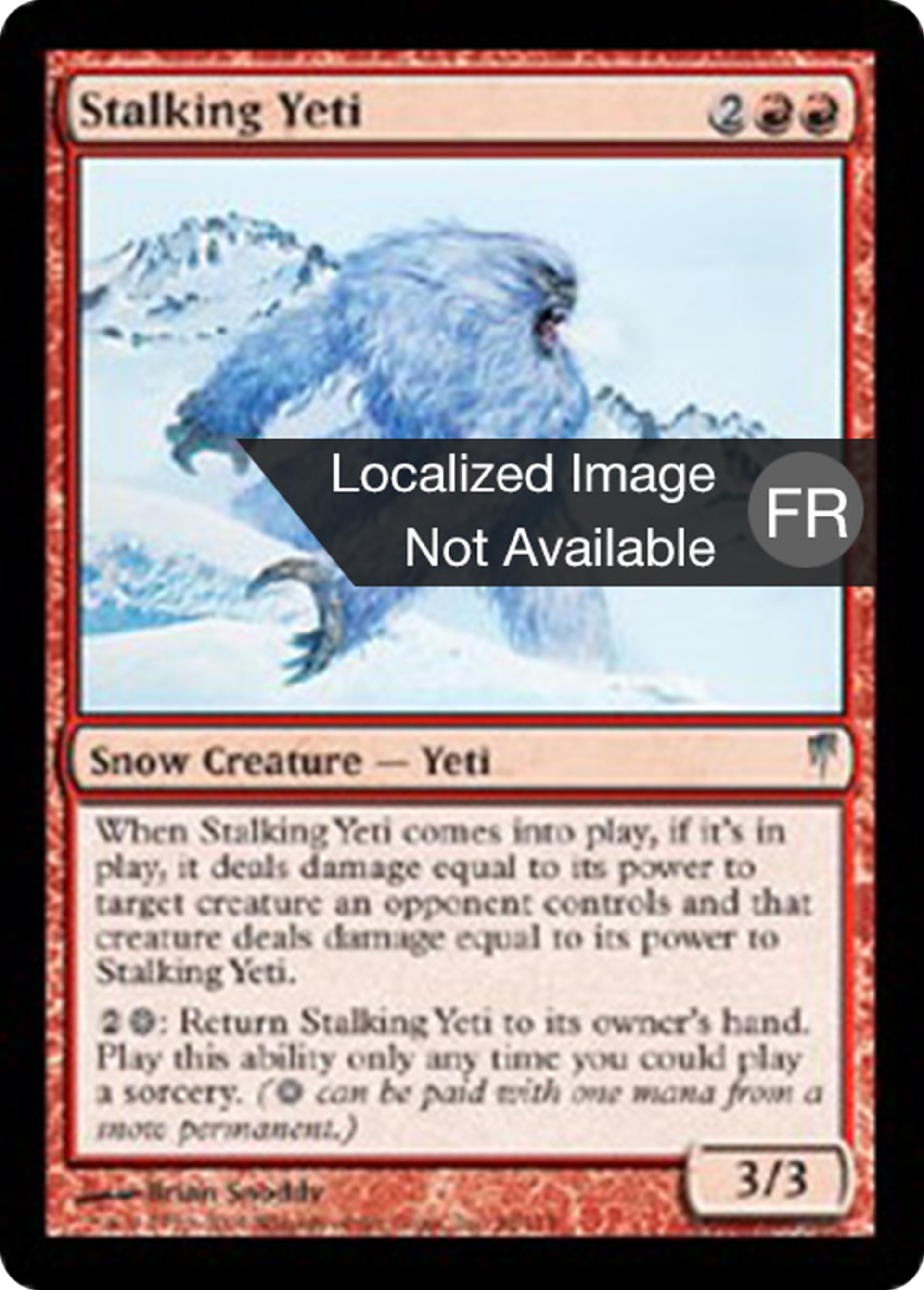 Yeti en chasse — Coldsnap — Magic: The Gathering