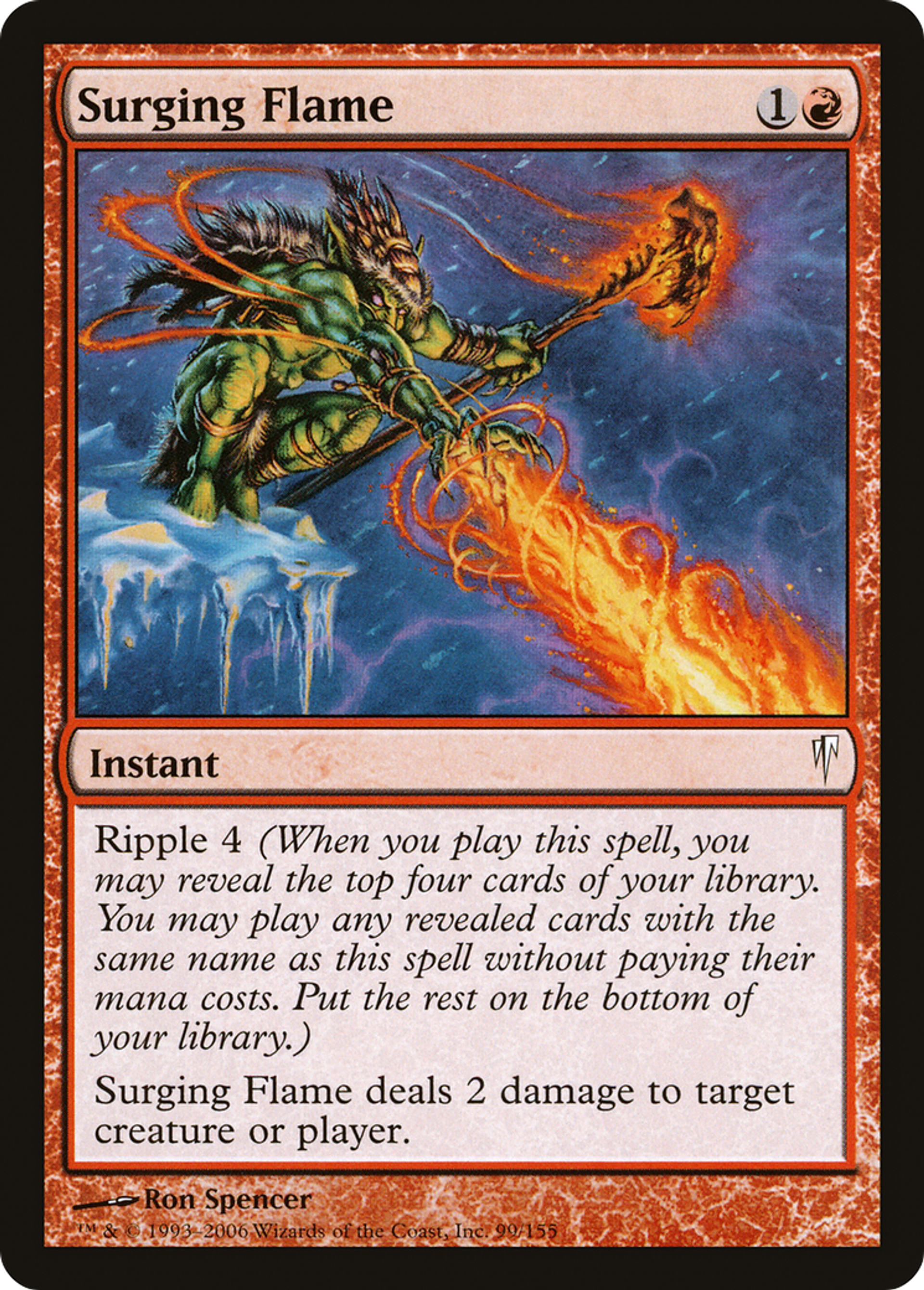 Surging Flame — Coldsnap — Magic: The Gathering