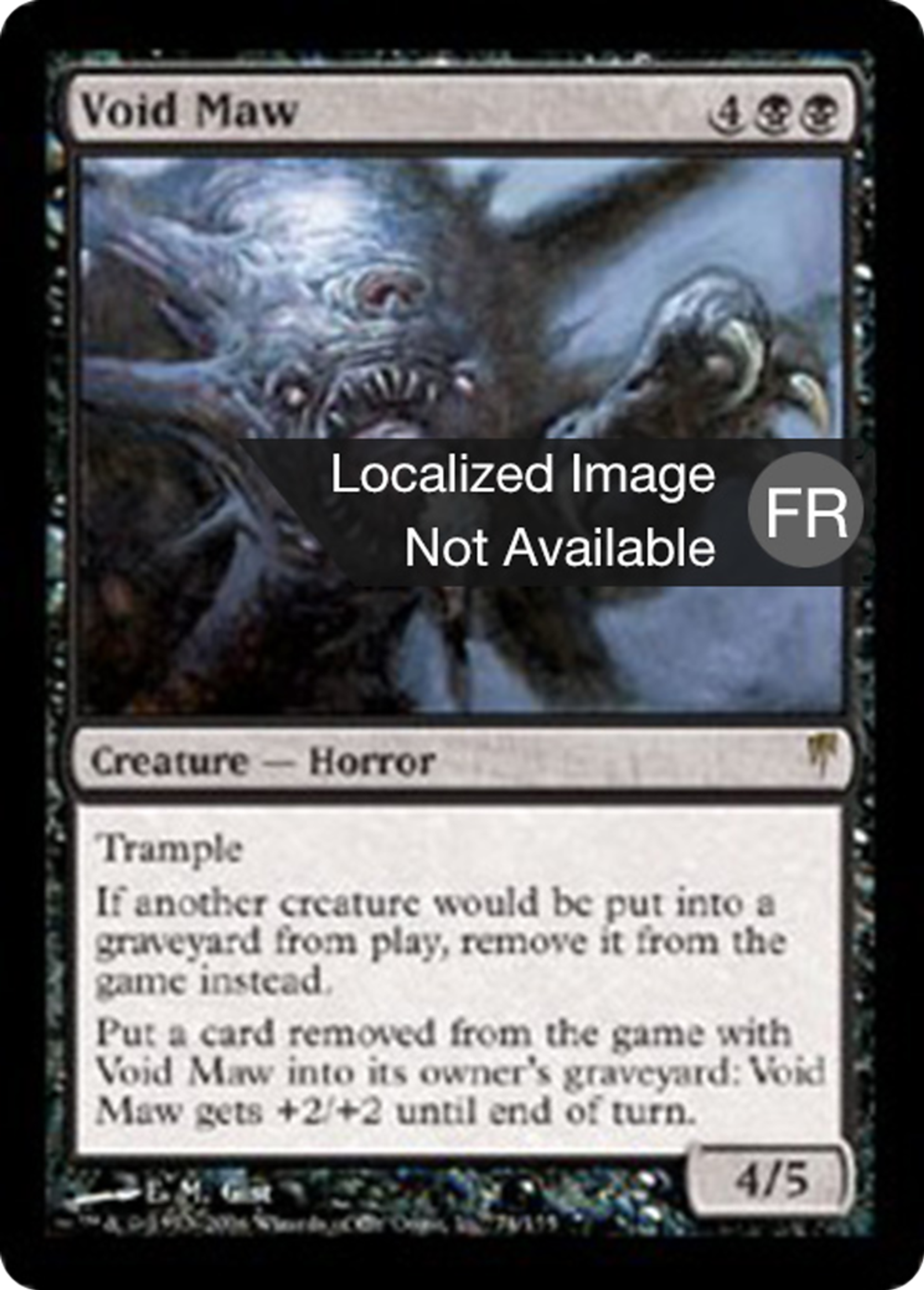 Gueule du néant — Coldsnap — Magic: The Gathering