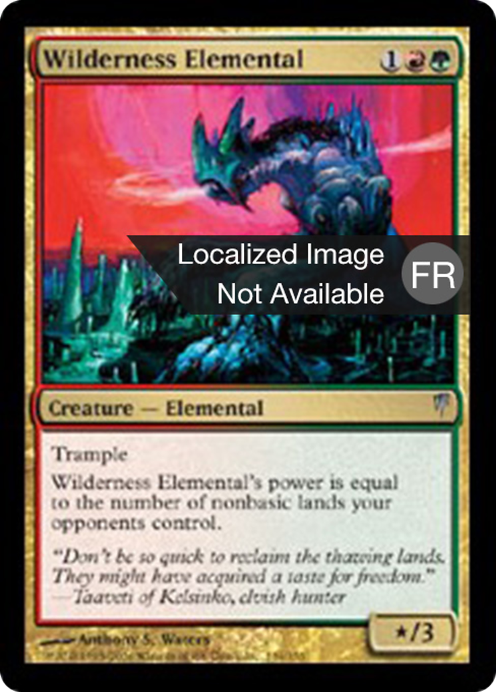 Élémental des régions reculées — Coldsnap — Magic: The Gathering