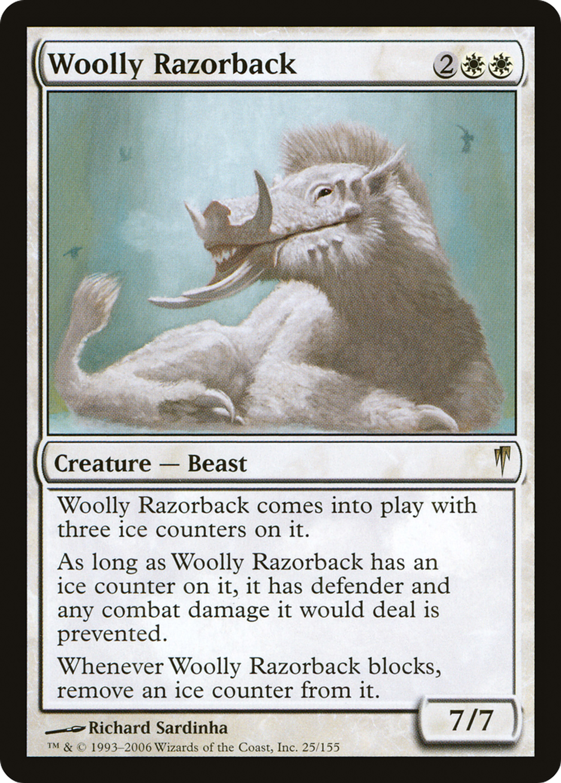 Woolly Razorback — Coldsnap — Magic: The Gathering