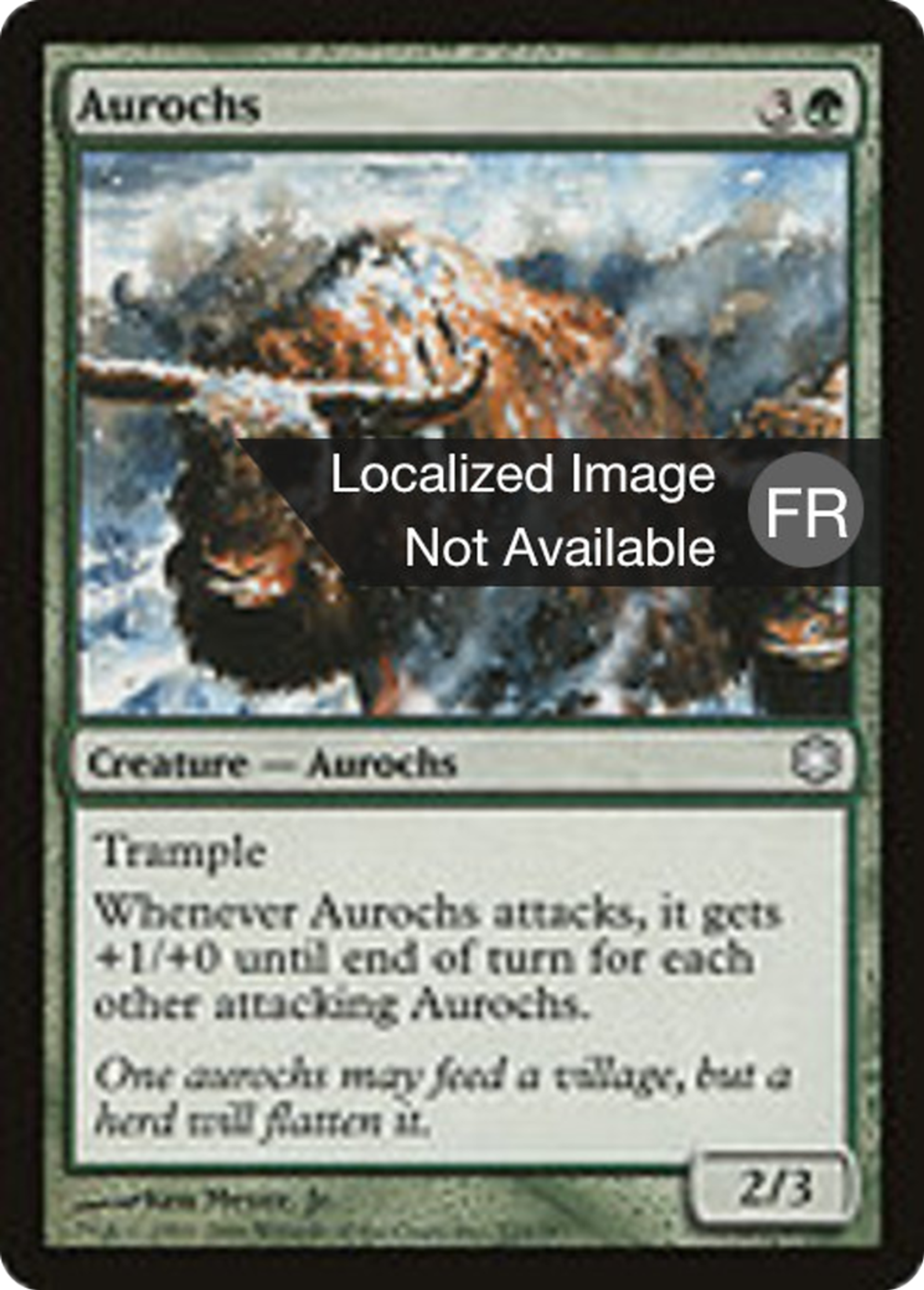 Aurochs — Coldsnap Theme Decks — Magic: The Gathering