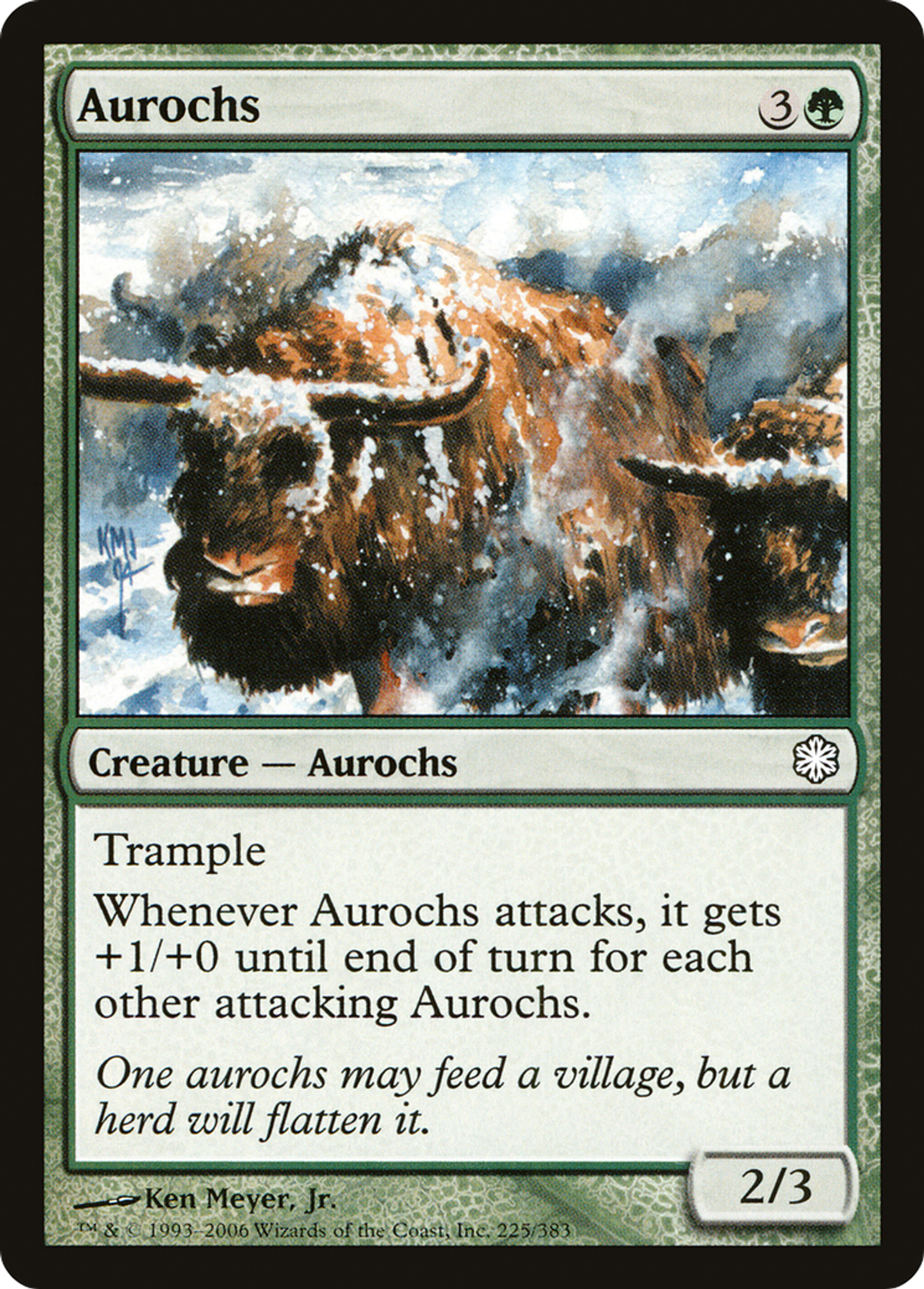 Aurochs — Coldsnap Theme Decks — Magic: The Gathering