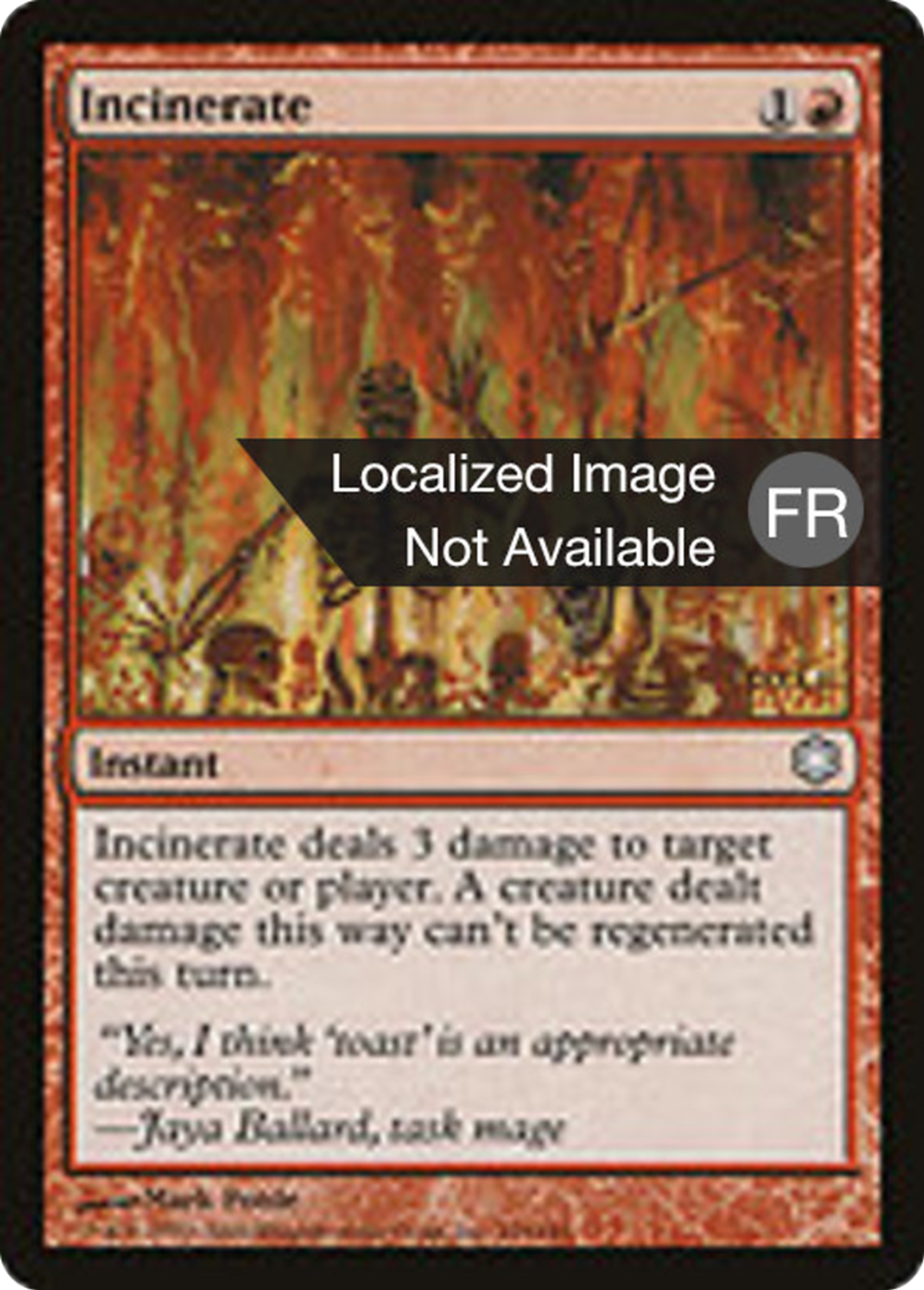 Incinération — Coldsnap Theme Decks — Magic: The Gathering