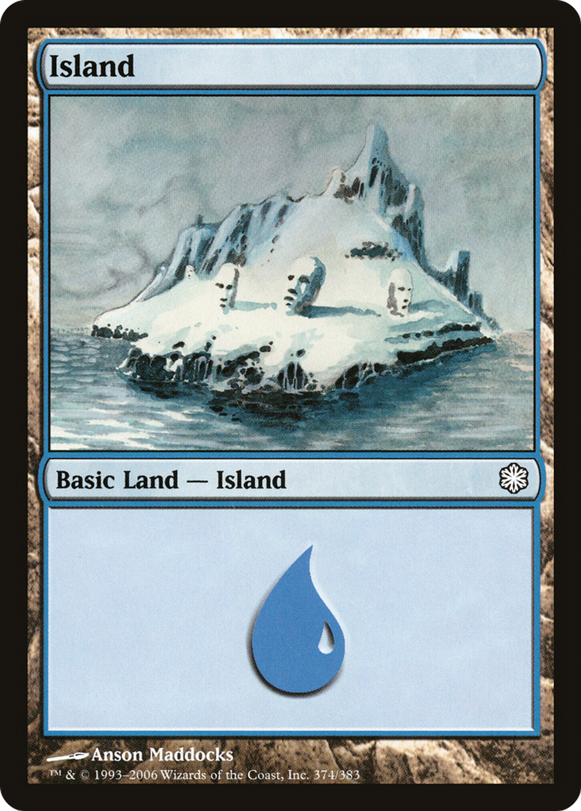 Island — Coldsnap Theme Decks — Magic: The Gathering
