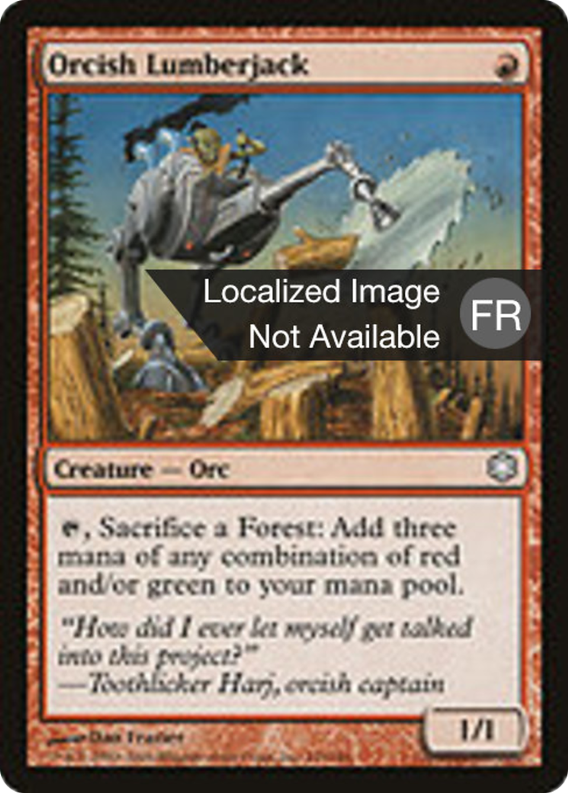 Bûcheron orque — Coldsnap Theme Decks — Magic: The Gathering