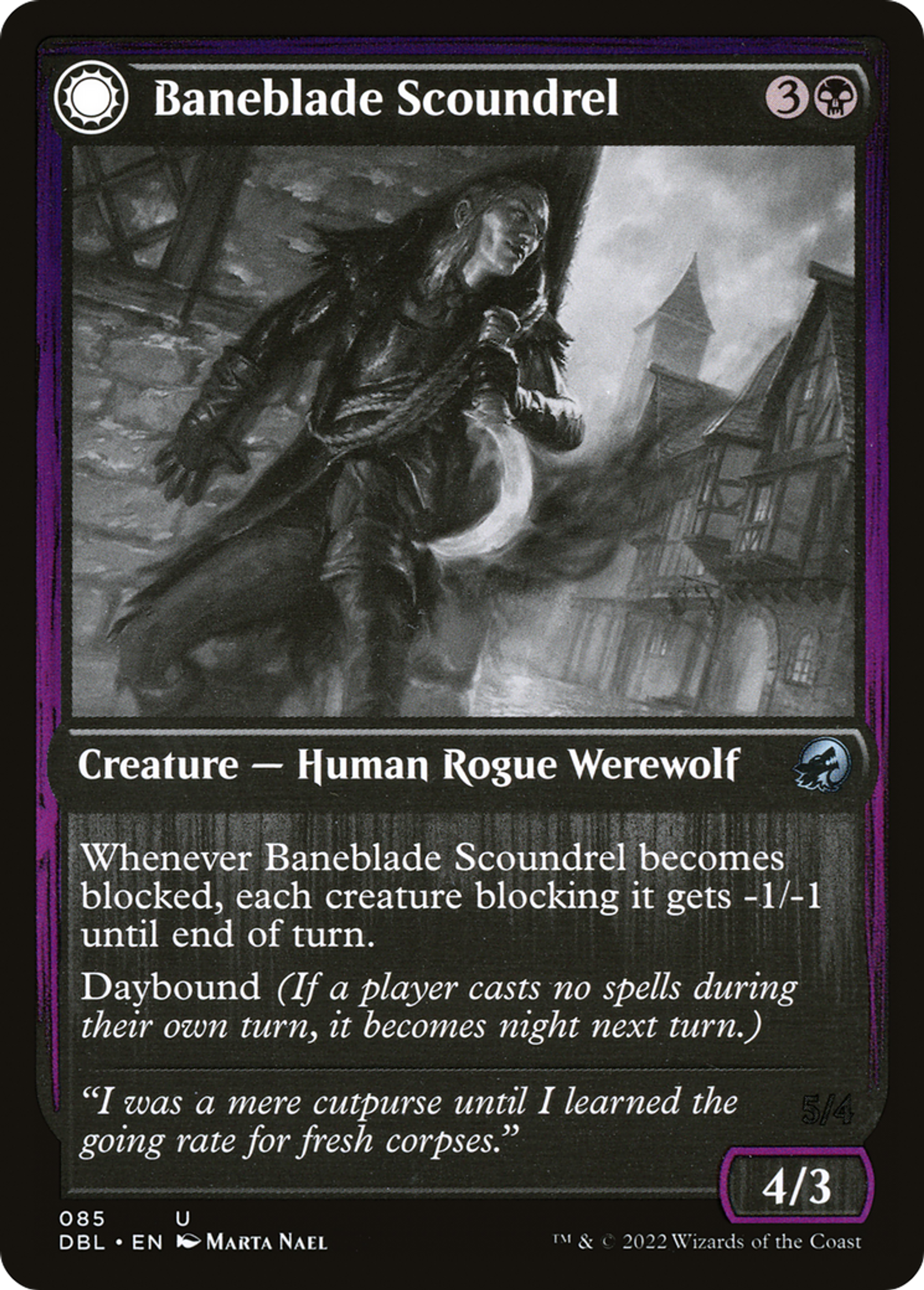 Baneblade Scoundrel // Baneclaw Marauder — Innistrad: Double Feature — Magic: The Gathering