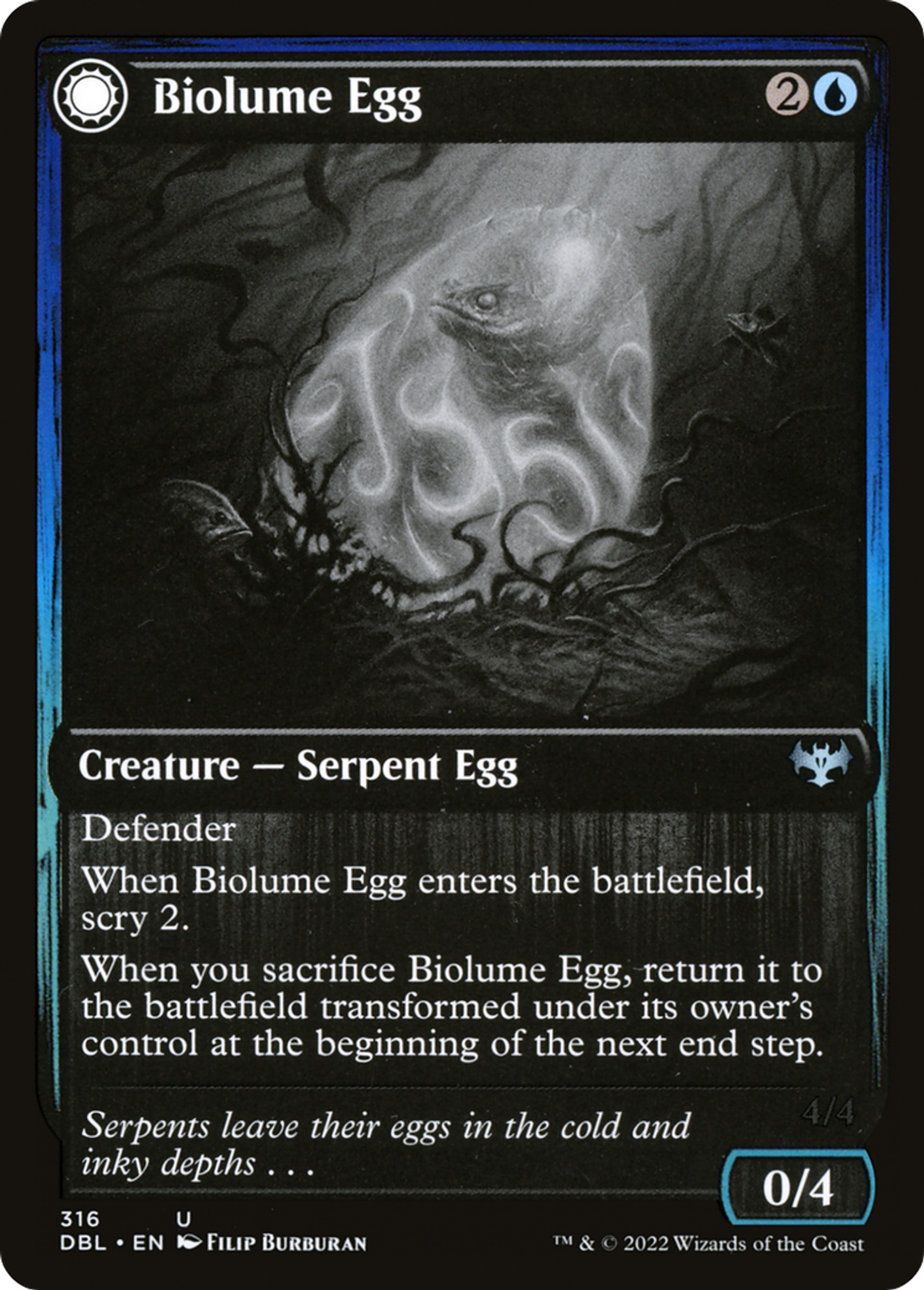 Biolume Egg // Biolume Serpent — Innistrad: Double Feature — Magic: The Gathering