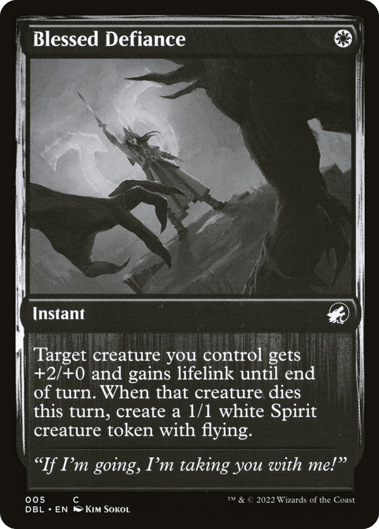 Blessed Defiance — Innistrad: Double Feature — Magic: The Gathering