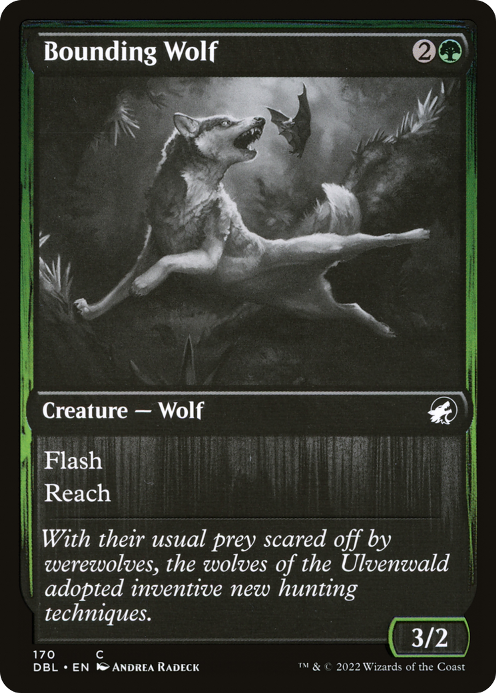 Bounding Wolf — Innistrad: Double Feature — Magic: The Gathering