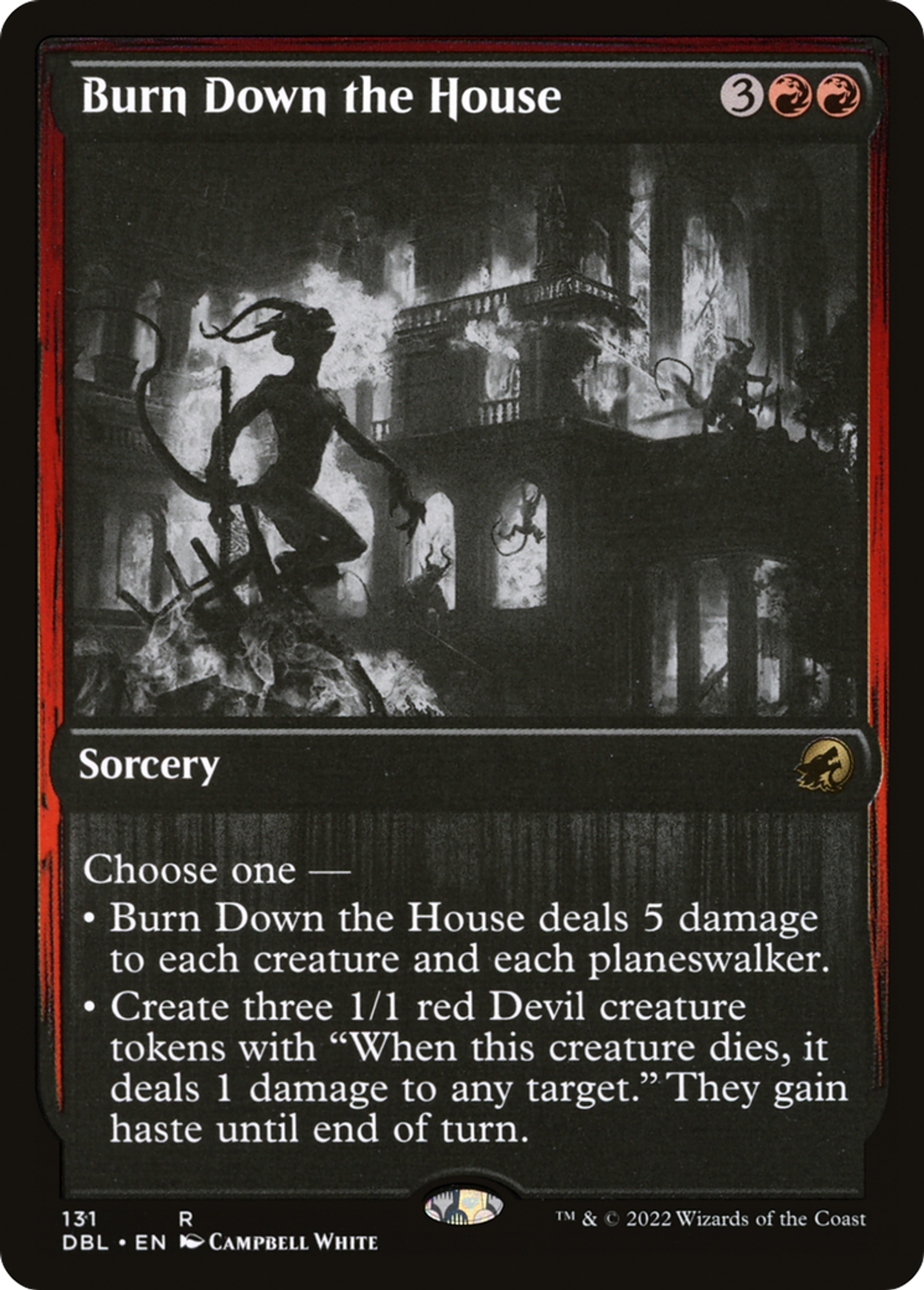 Burn Down the House — Innistrad: Double Feature — Magic: The Gathering