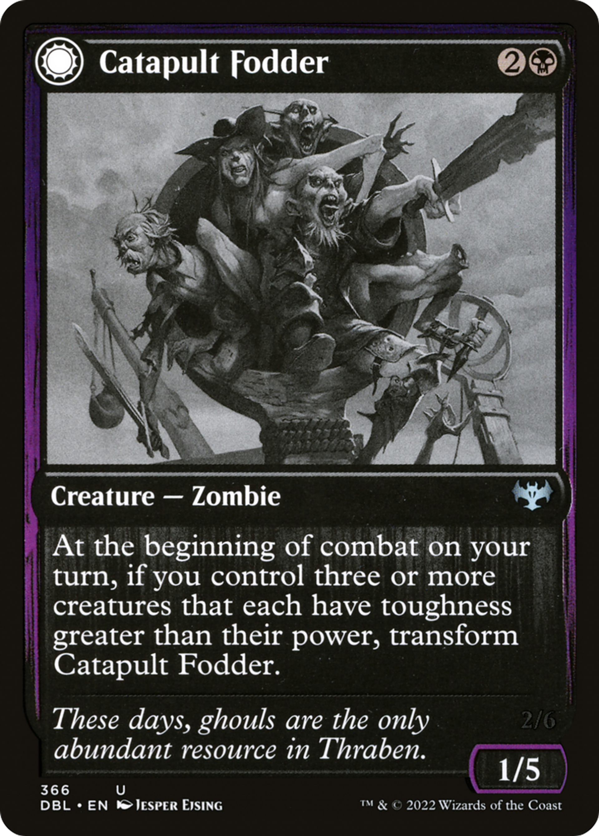 Catapult Fodder // Catapult Captain — Innistrad: Double Feature — Magic: The Gathering