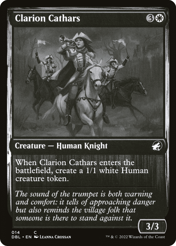 Clarion Cathars — Innistrad: Double Feature — Magic: The Gathering