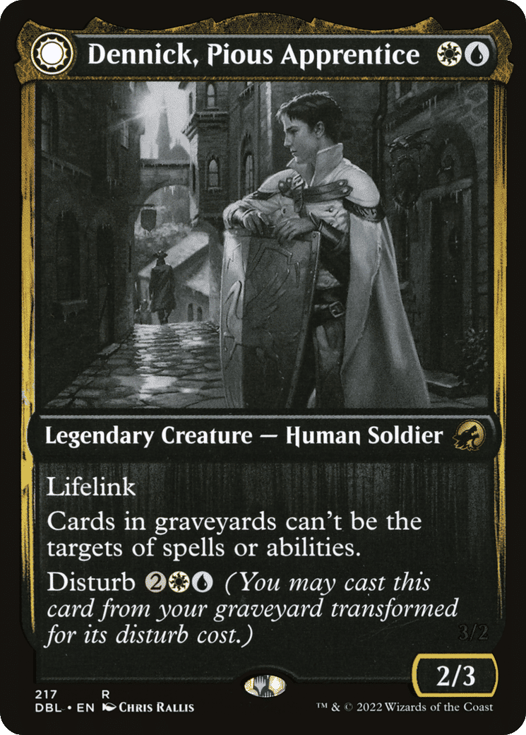 Dennick, Pious Apprentice // Dennick, Pious Apparition — Innistrad: Double Feature — Magic: The Gathering